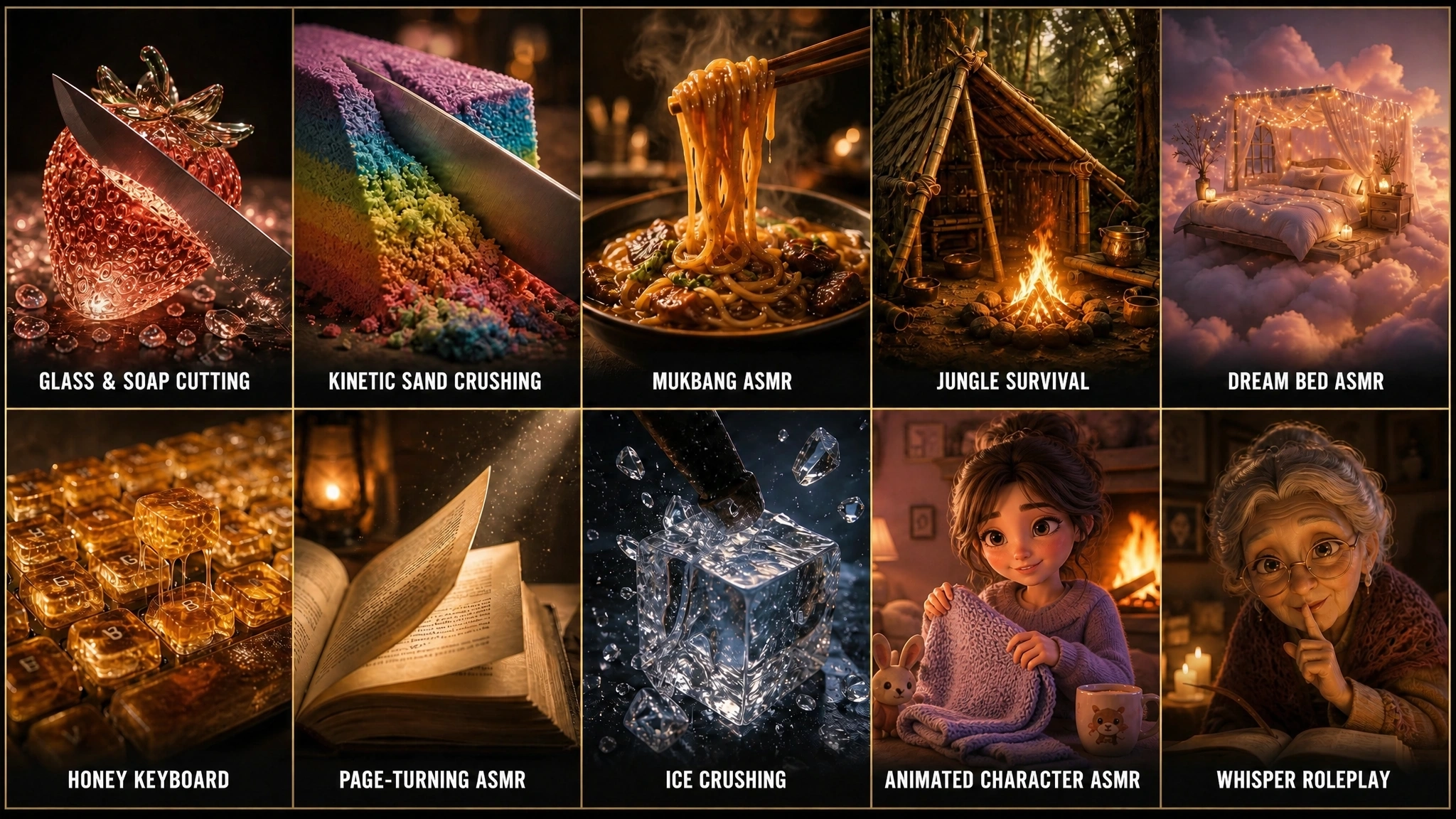 10 AI ASMR Video Ideas Overview