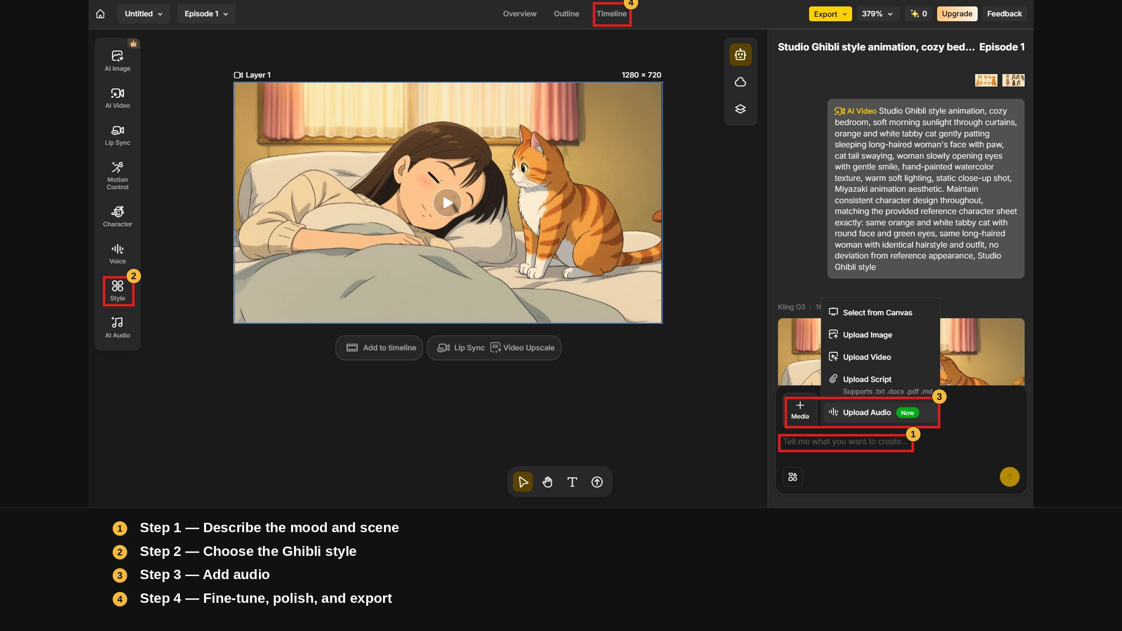Ghibli Style ASMR Workflow