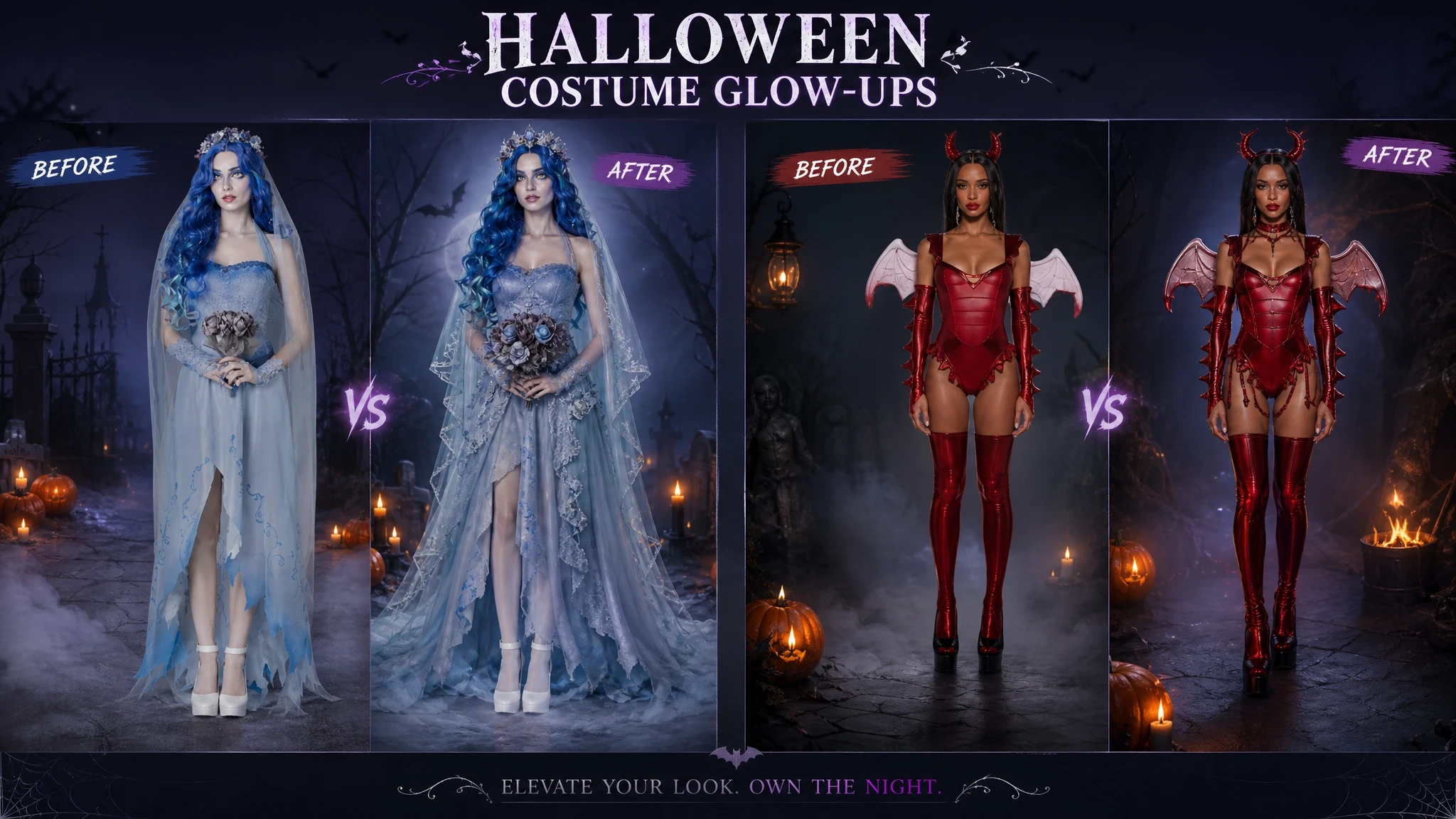 Halloween Costume Glow Ups