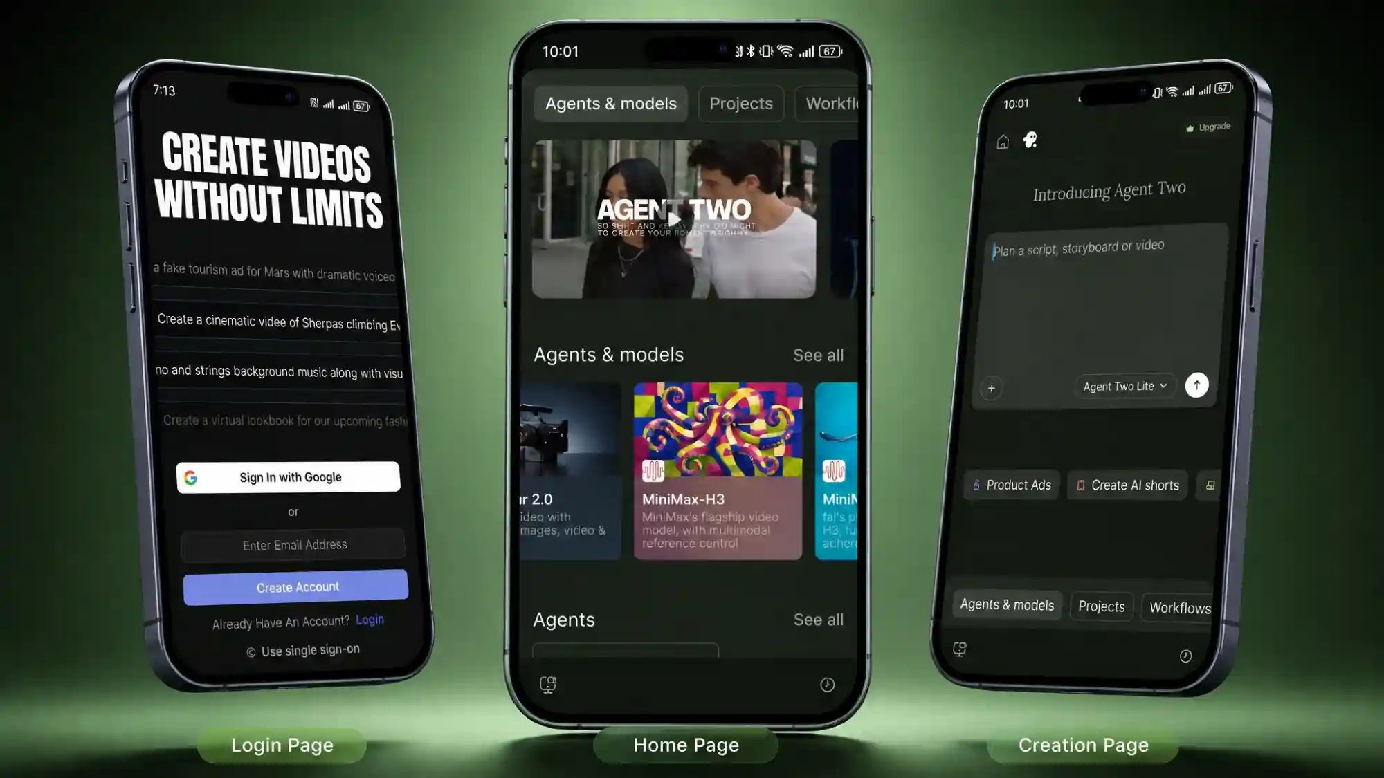 Invideo Mobile Homescreen