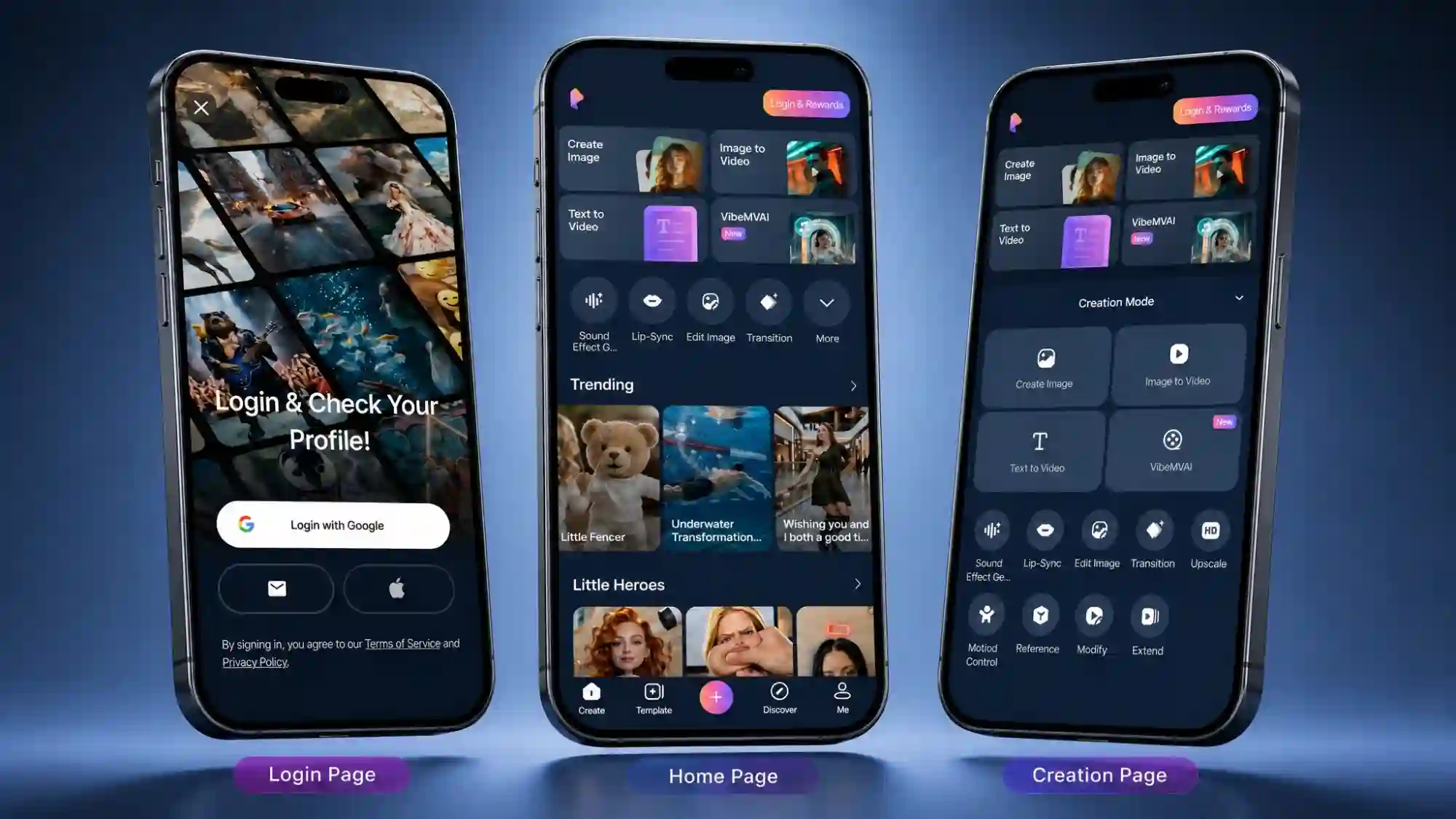 Pixverse Mobile Homescreen