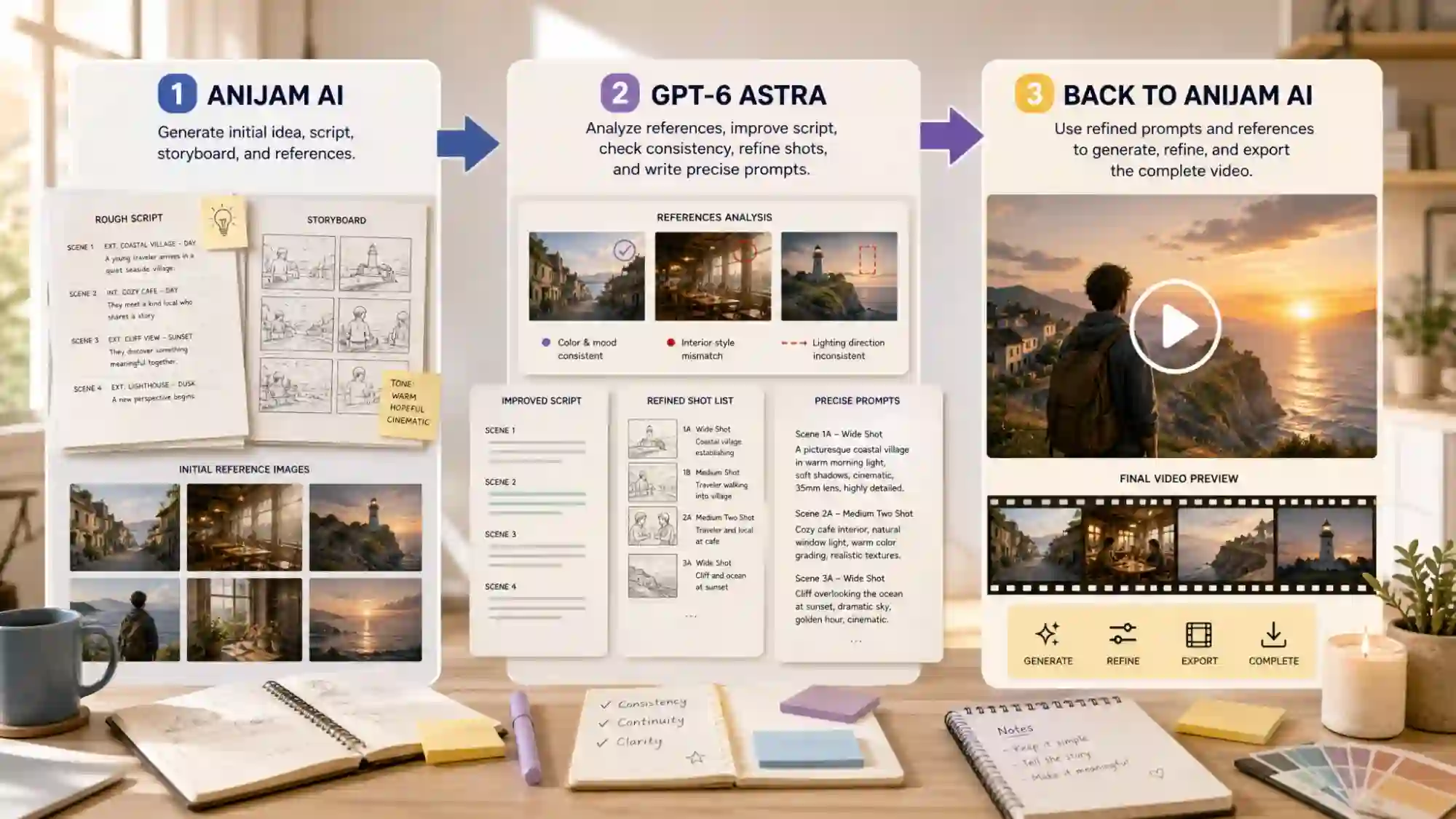 Astra Anijam Video Creation Steps