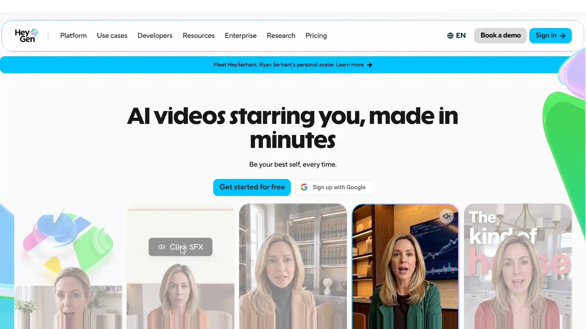 HeyGen Homepage