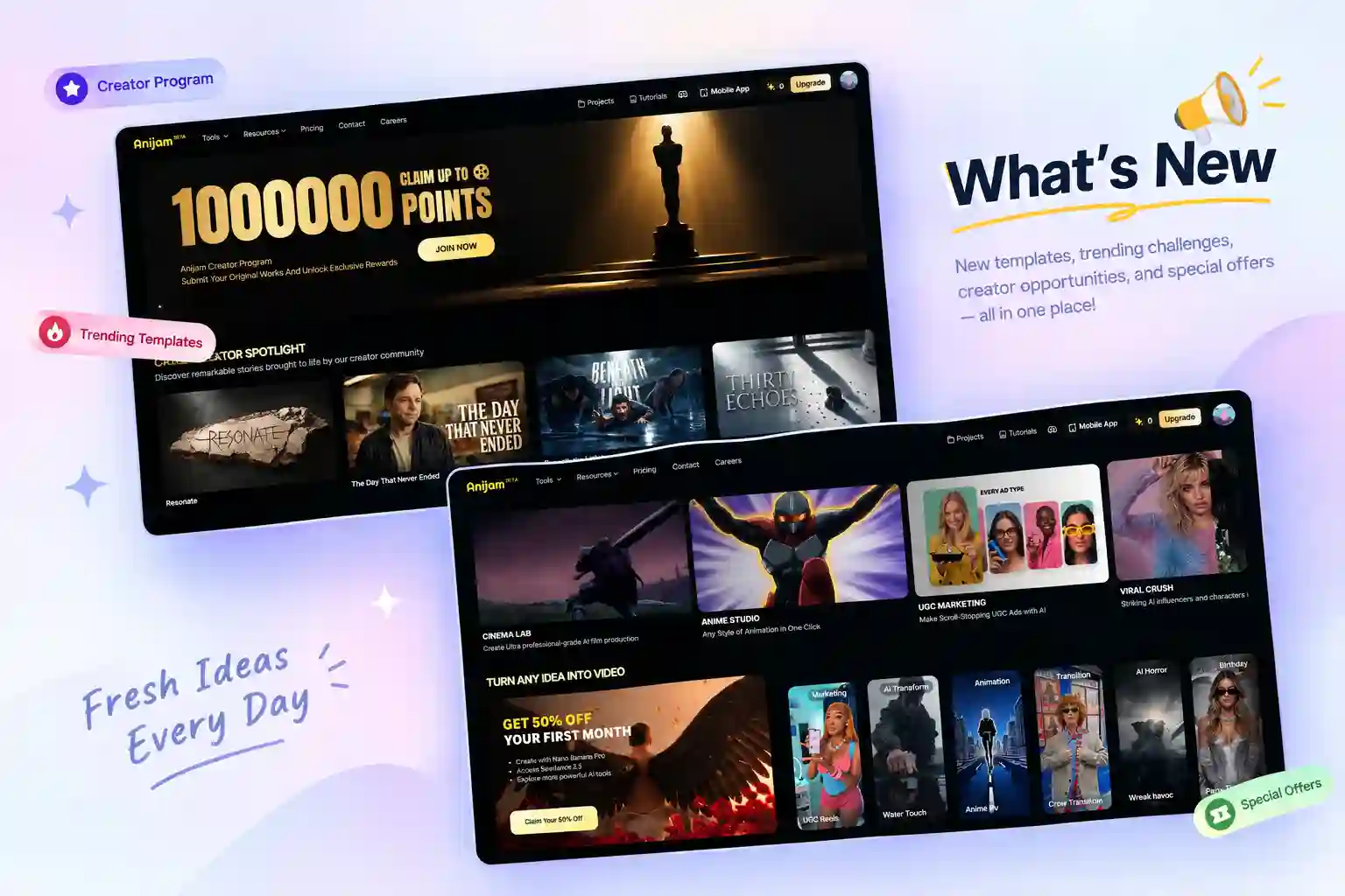 Anijam Creator Program and Discount