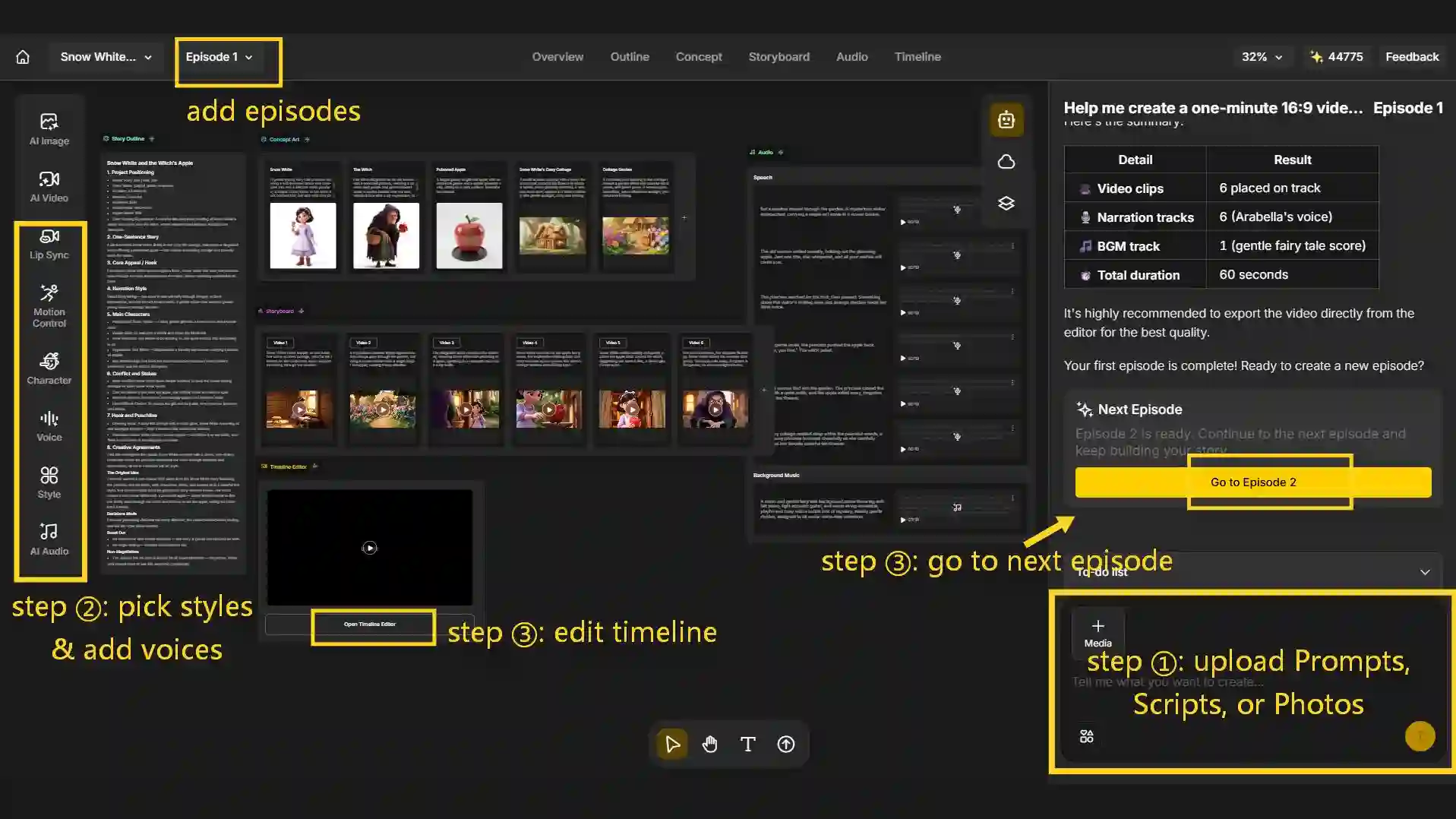 AI Cartoon Video Workflow