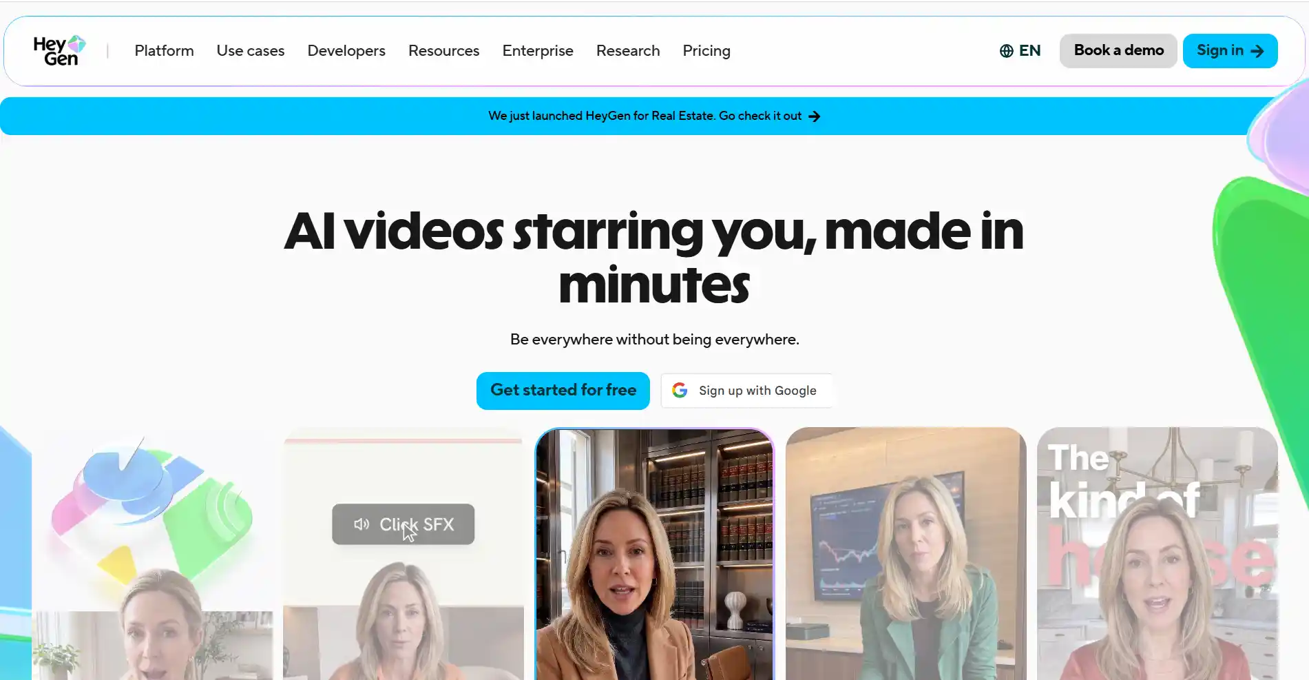 HeyGen Homepage