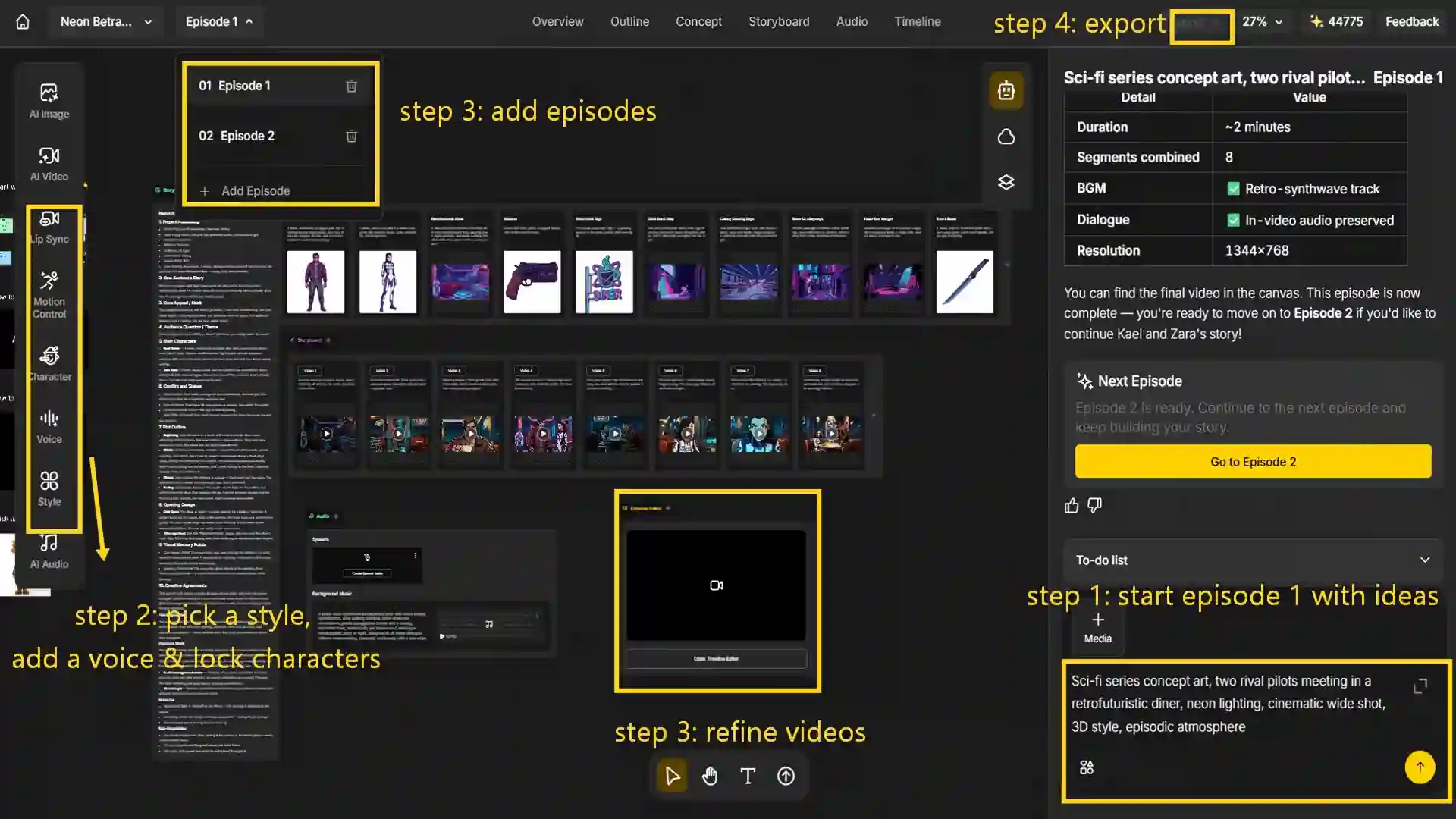 AI Series Anijam AI Steps