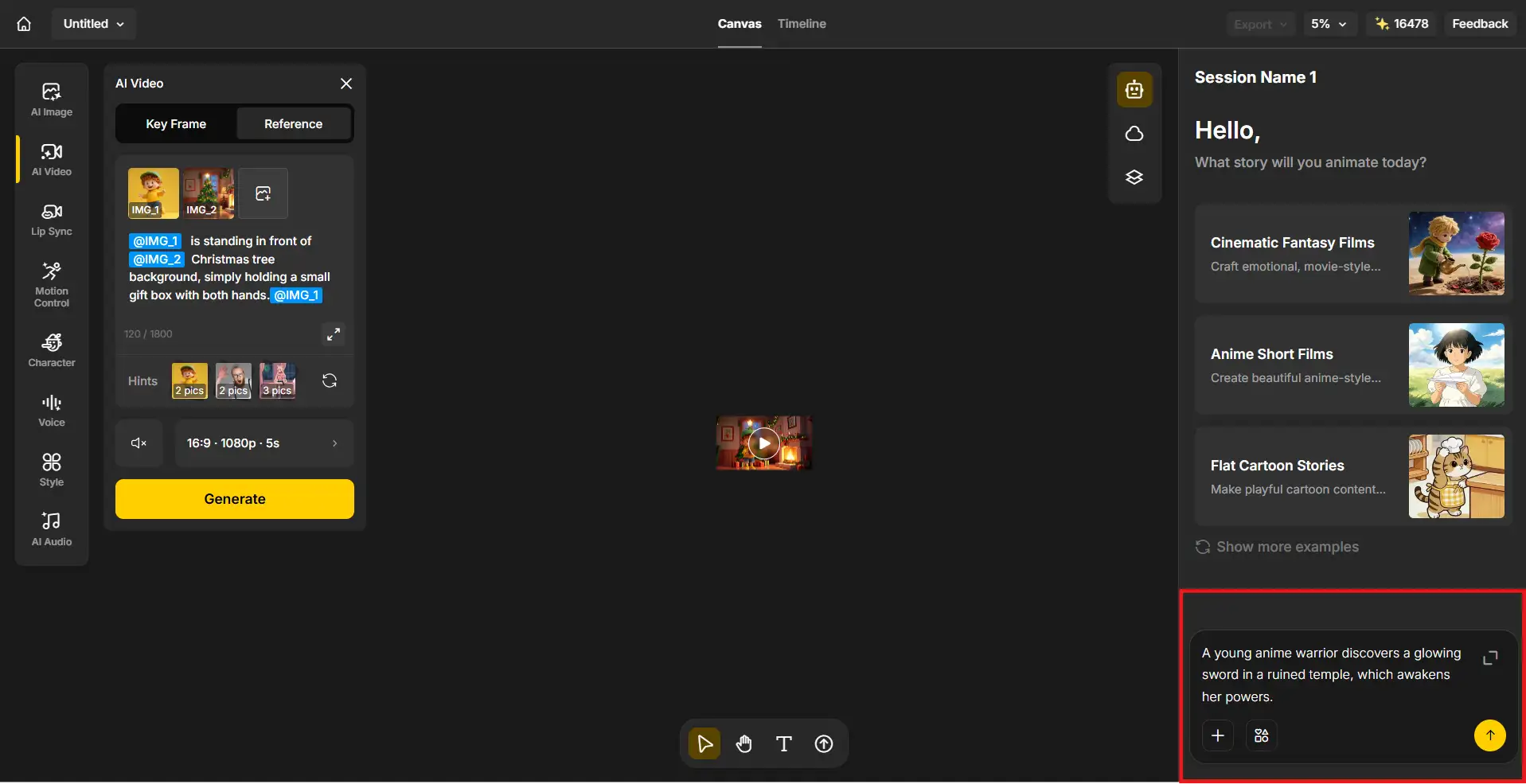 Input your idea on Anijam Canva