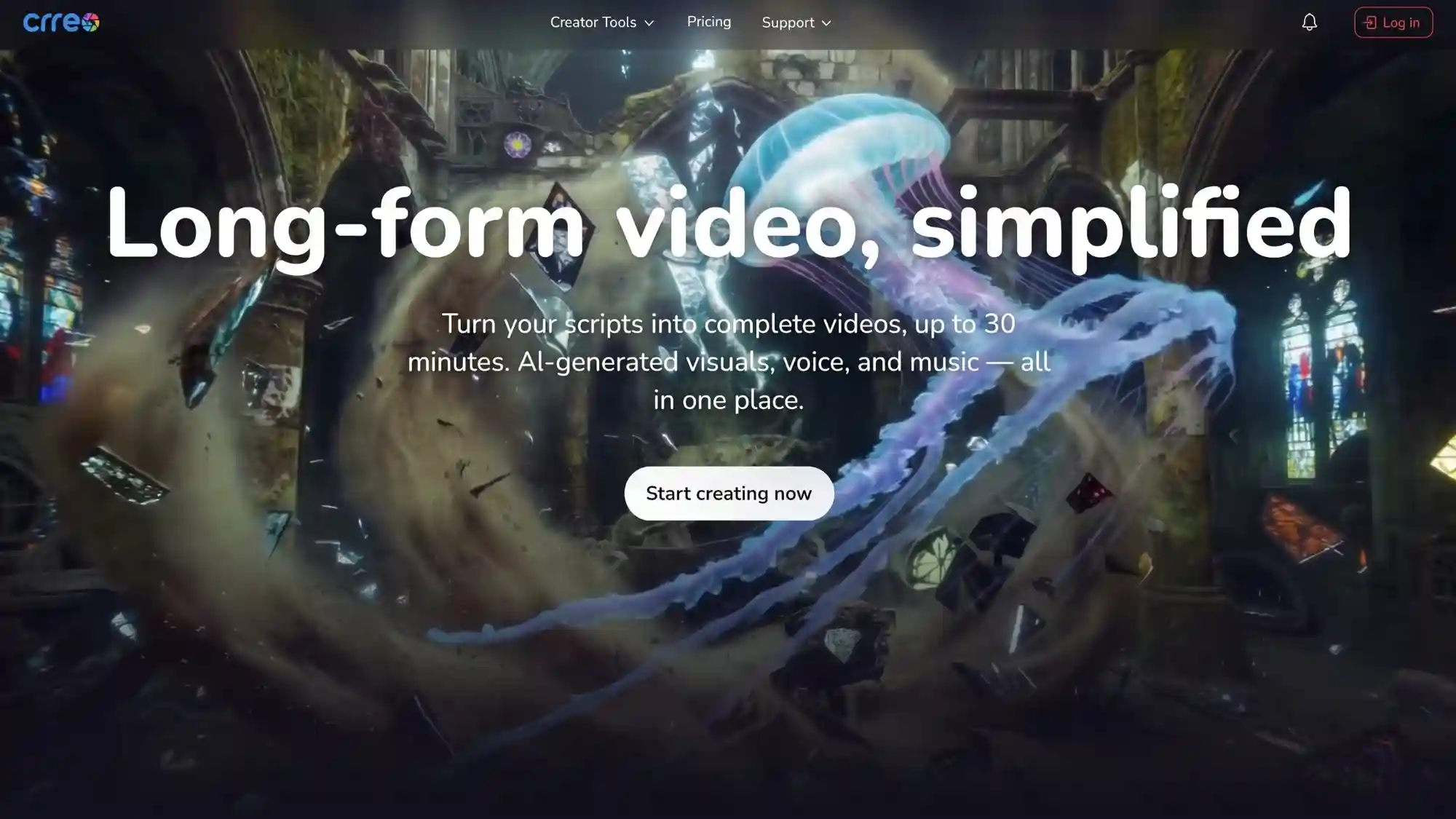 Crreo AI Homepage