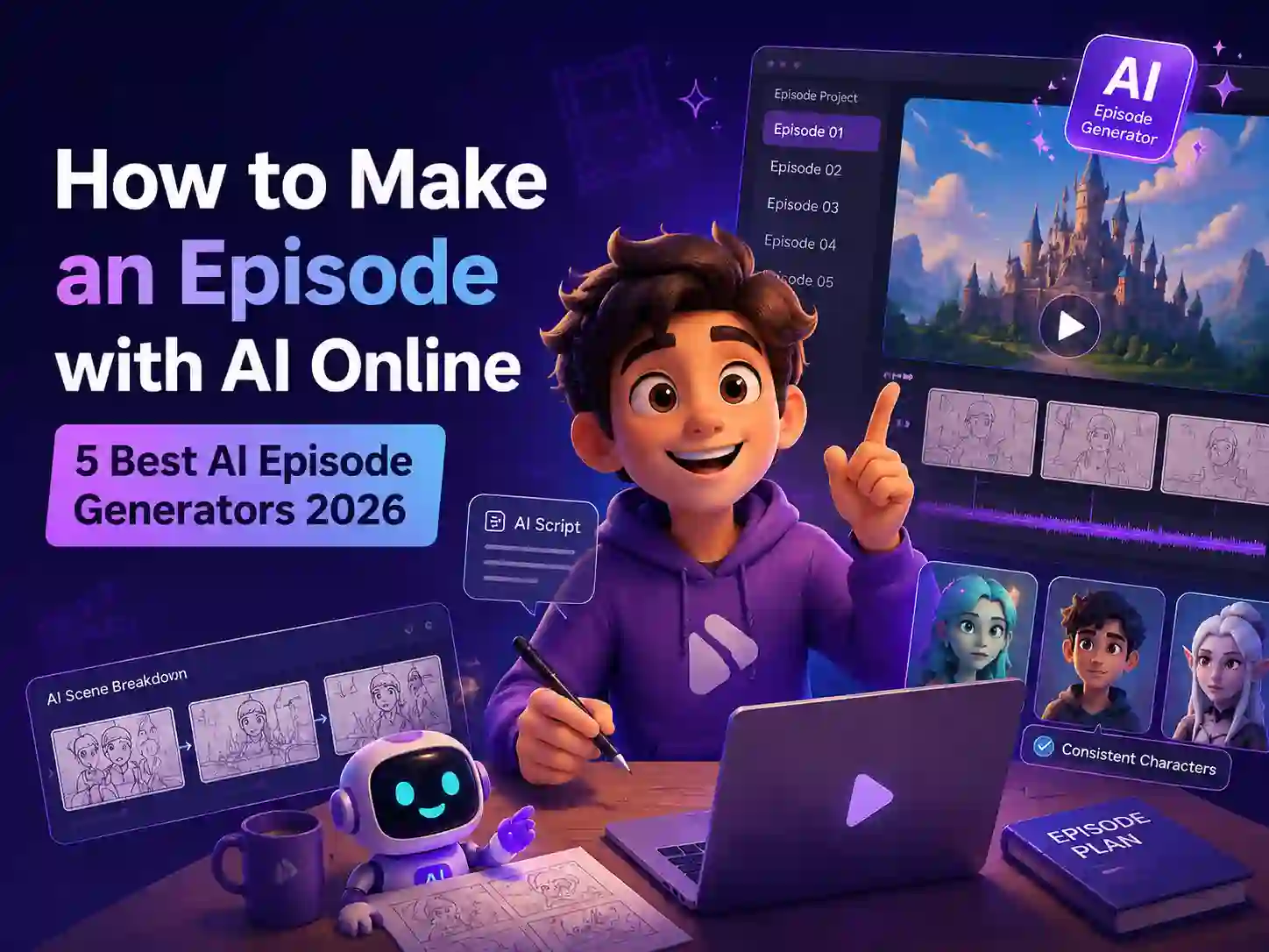How to Make an Episode with AI Online [5 Best AI Episode Generators 2026]