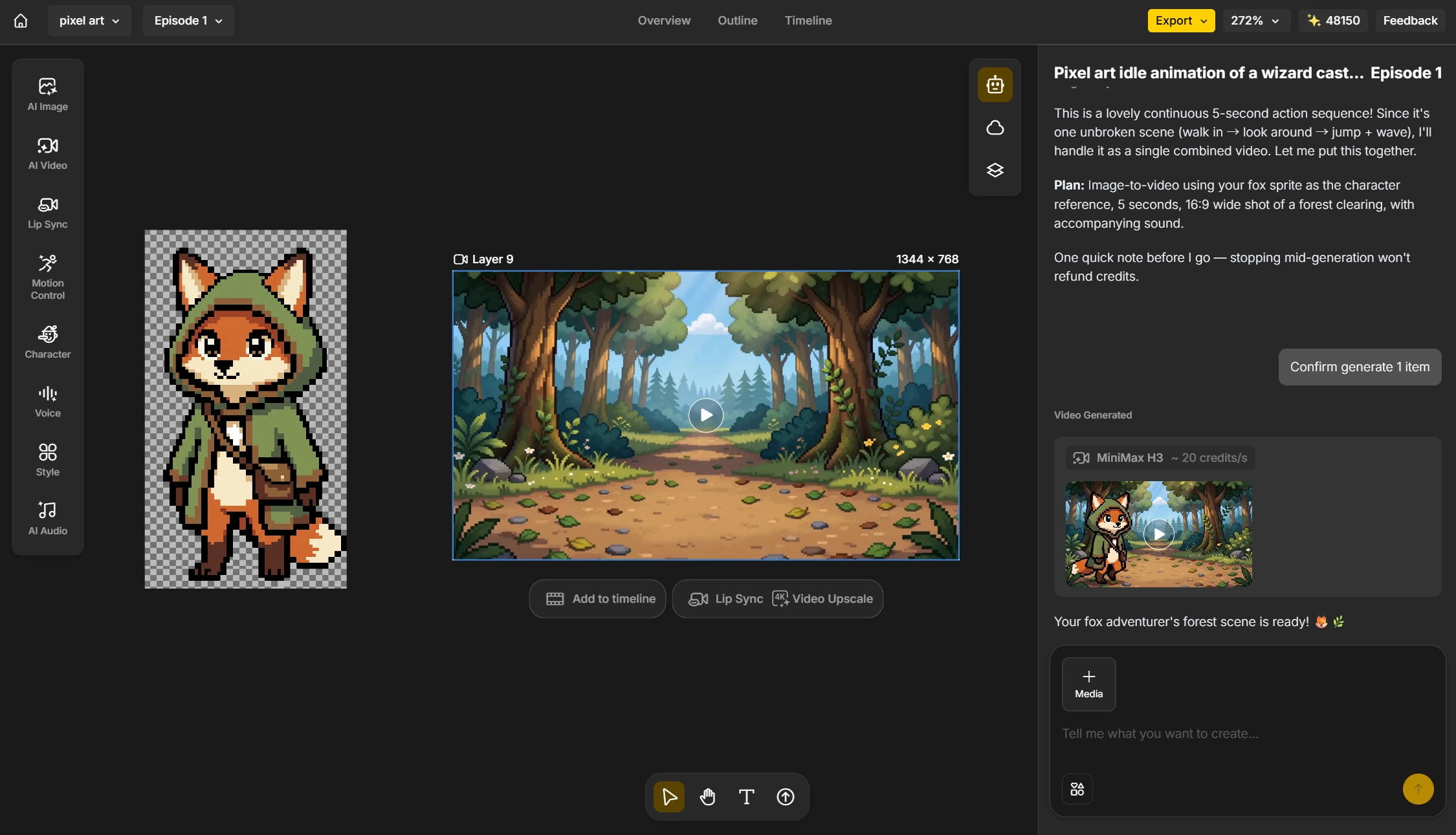Set your pixel art style and canvas size