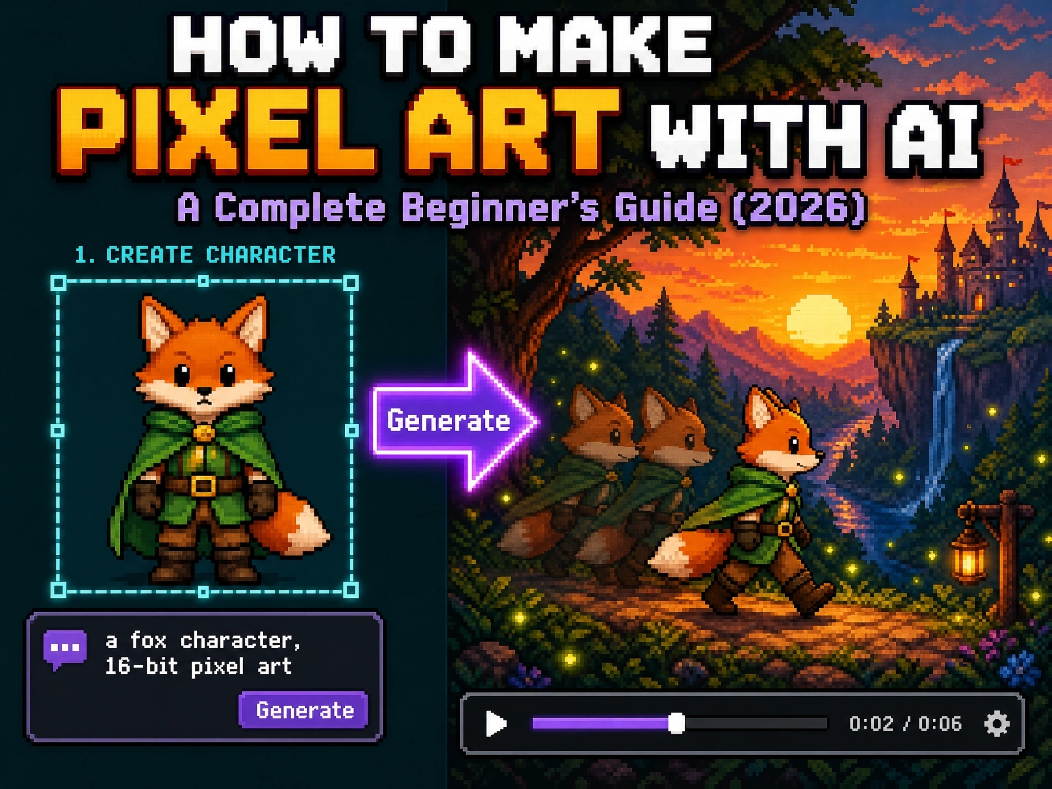 How to Make Pixel Art With AI: A Complete Beginner's Guide (2026)