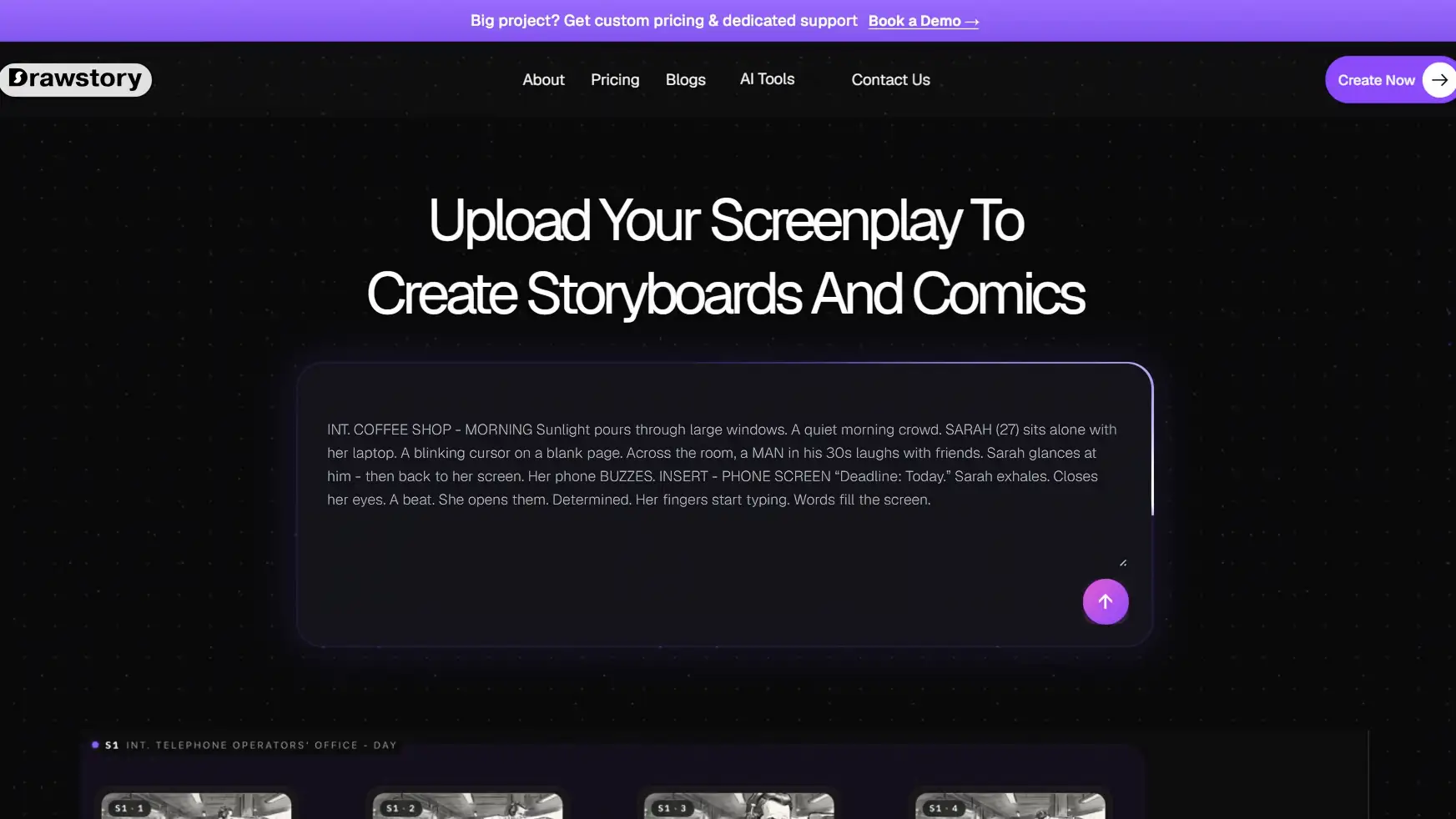 Drawstory AI Homepage