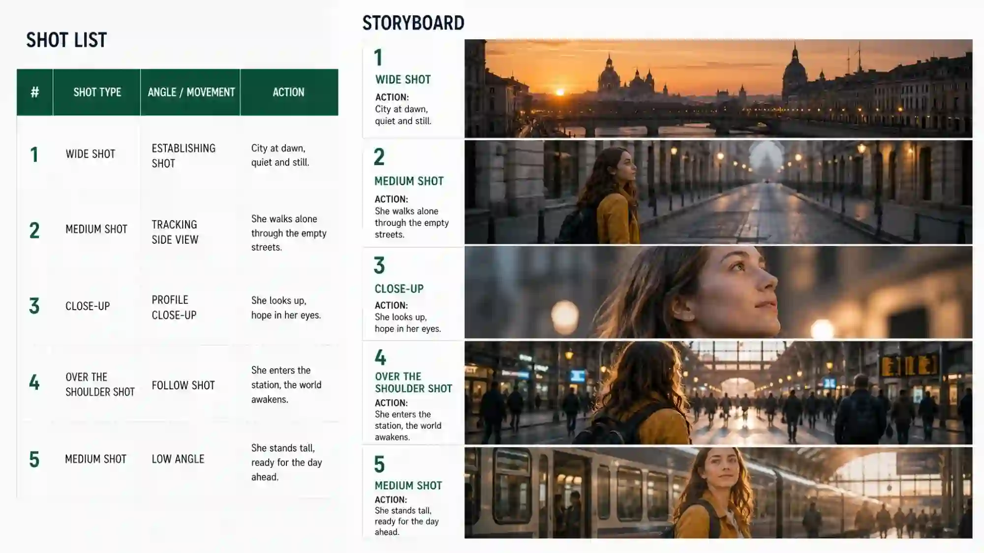 Shot List Vs Storyboard