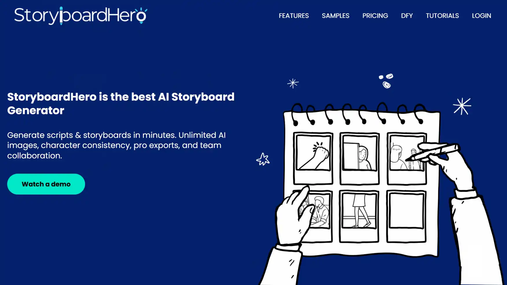StoryboardHero Homepage