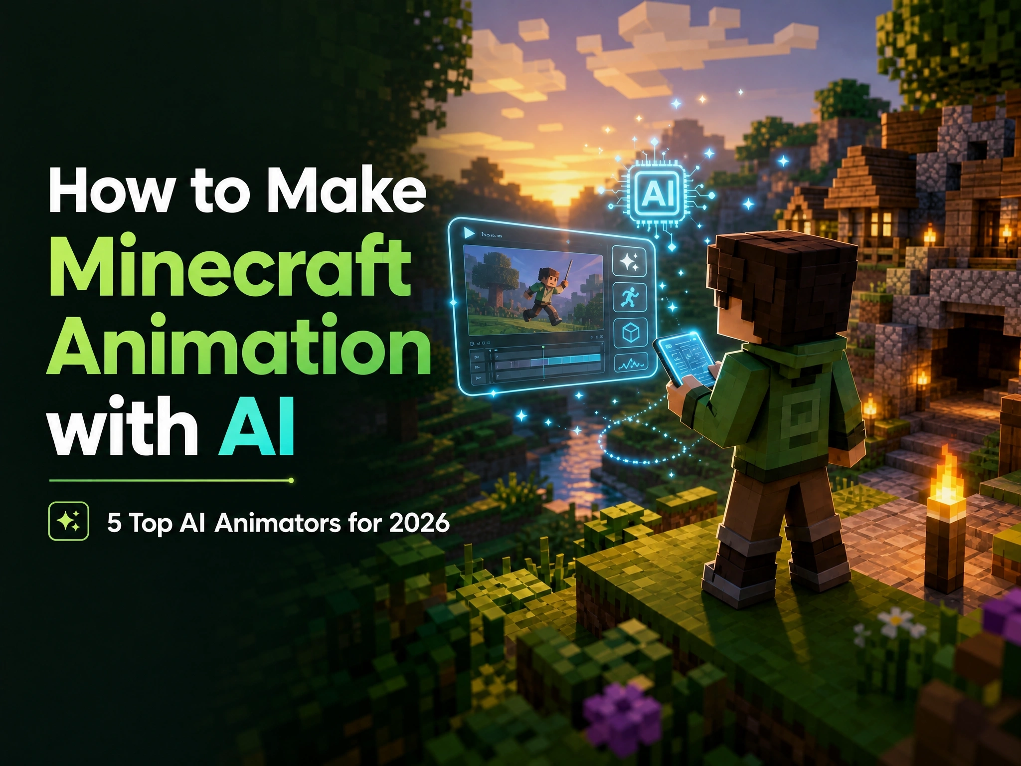 How to Make Minecraft Animation with AI [5 Top AI Animators 2026]