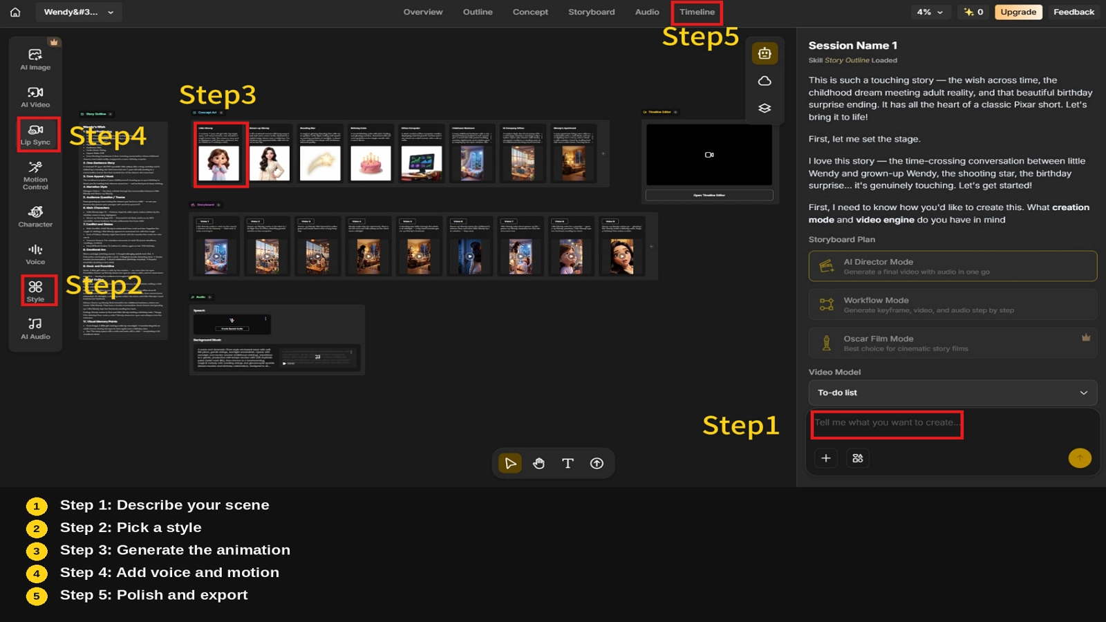 Anijam Step-by-Step Workflow