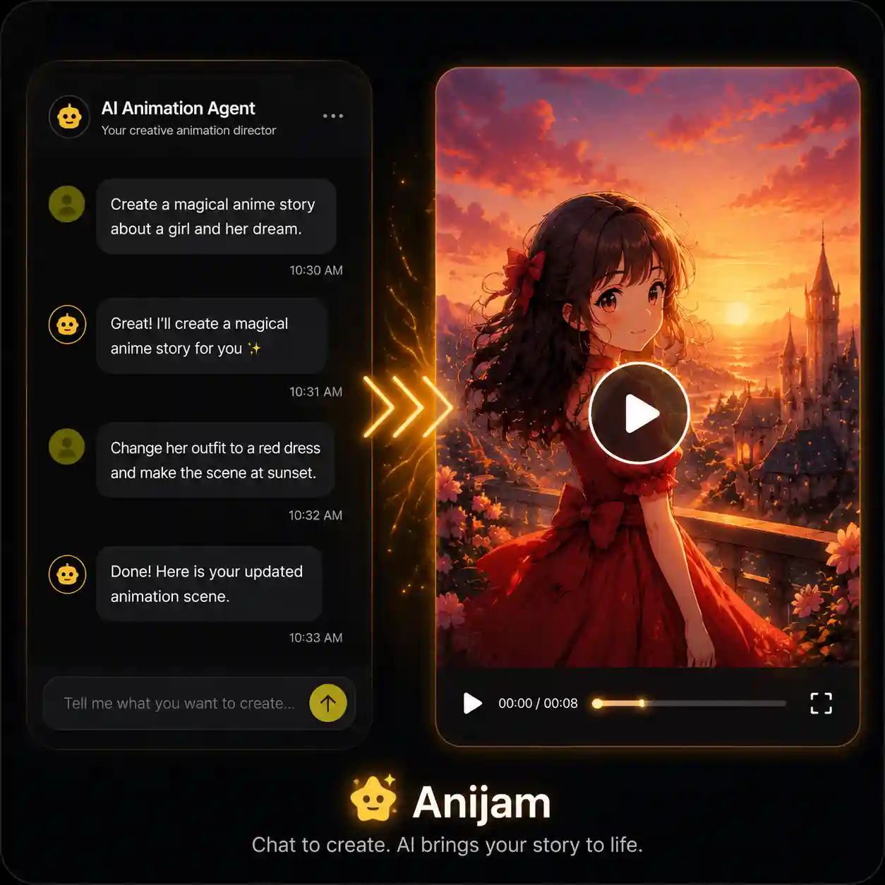 Chat with AI Animation Agent
