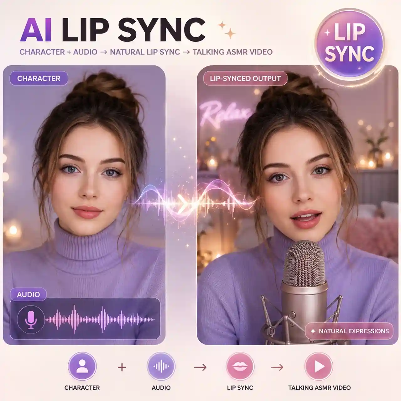 AI ASMR Character Lip Sync