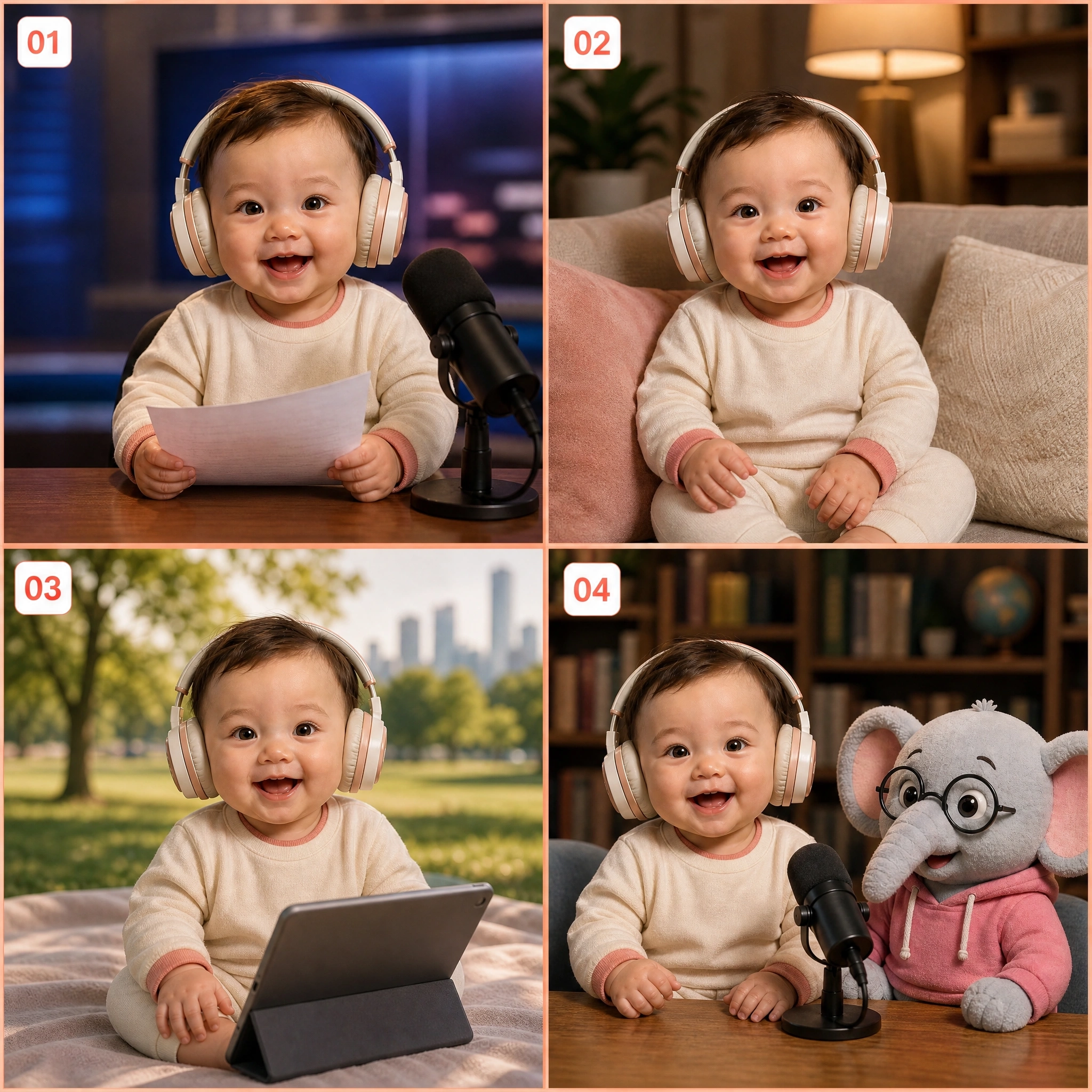 Keep the same baby character every episode