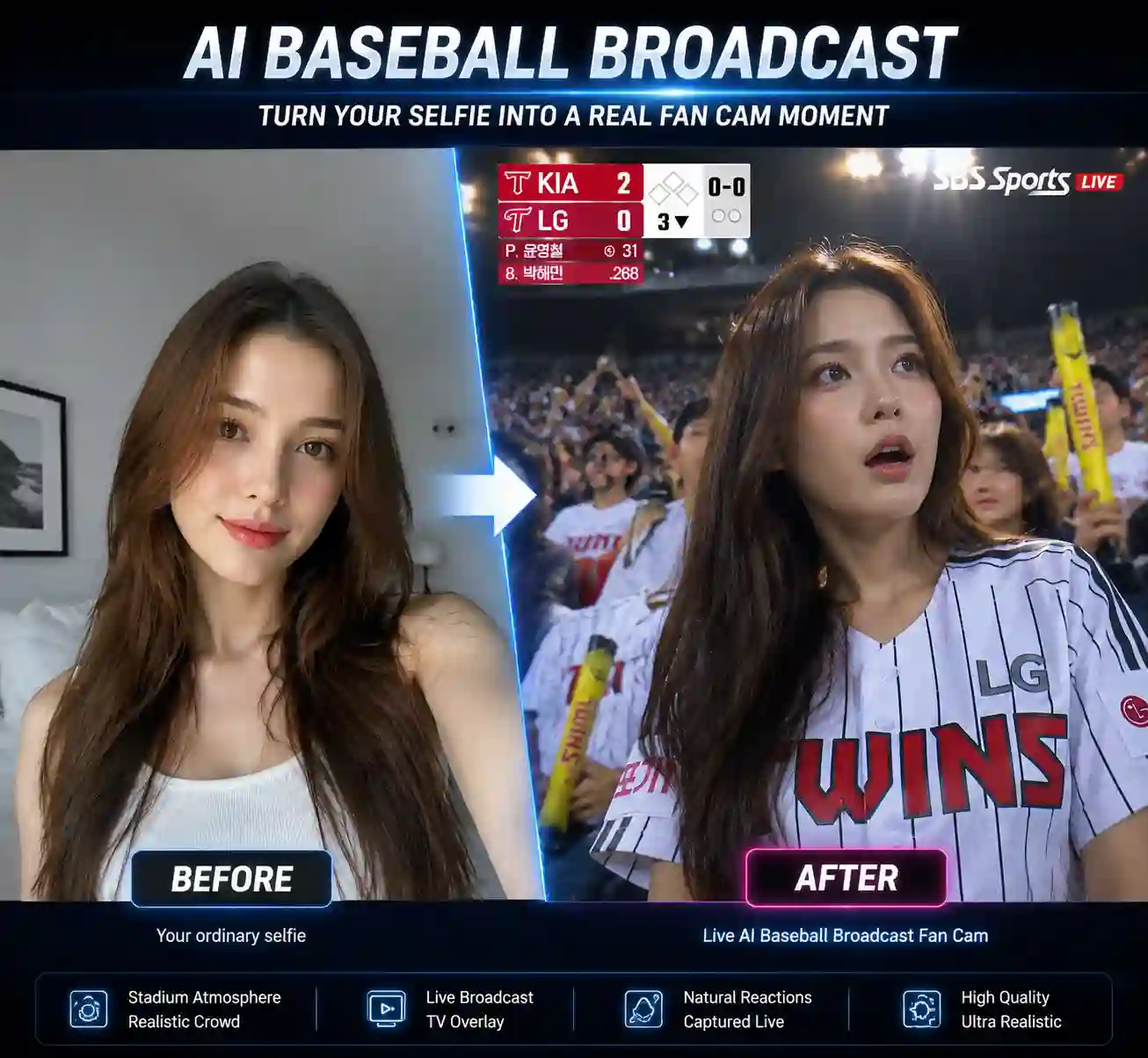 AI Baseball Broadcast Photo