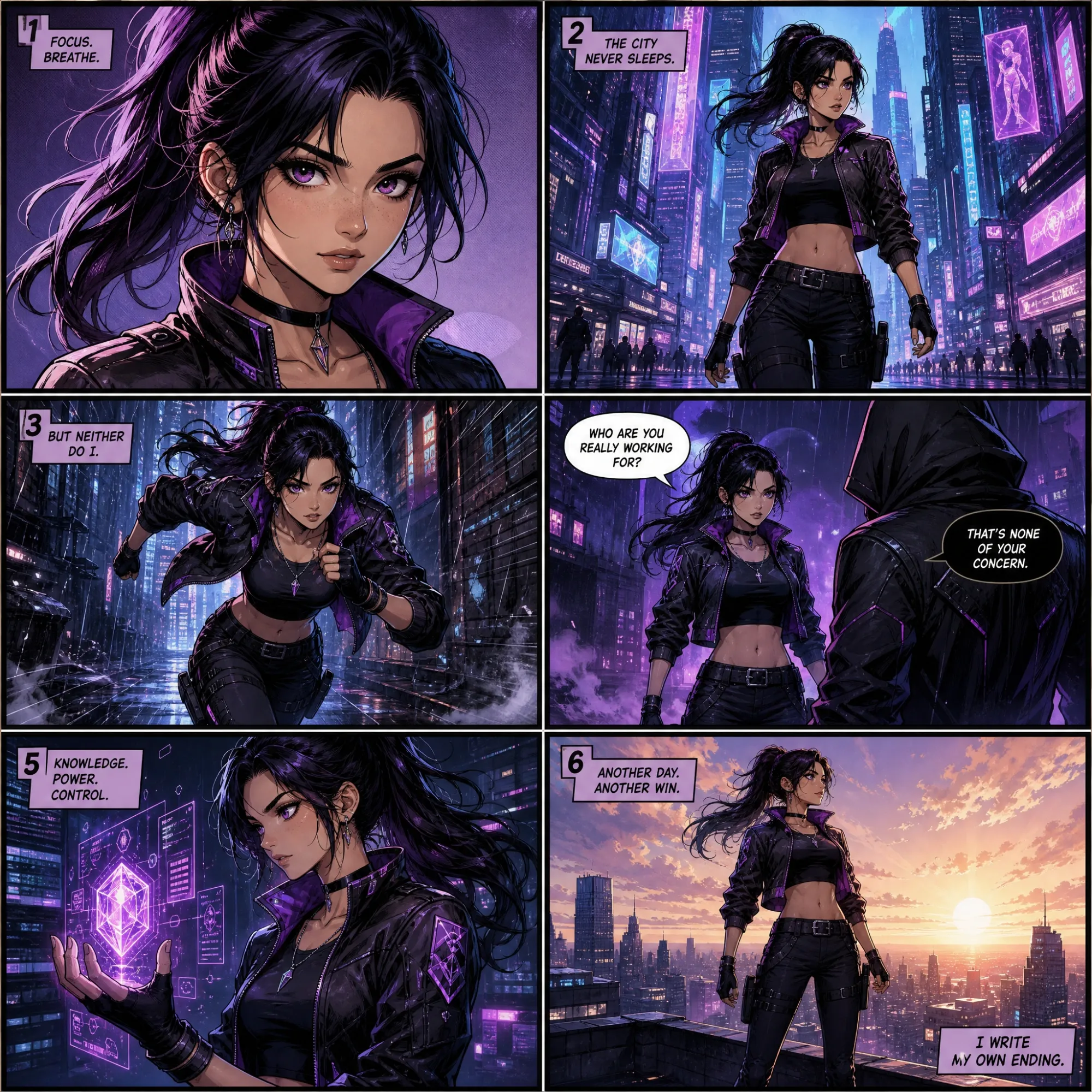 Consistent comic characters across panels