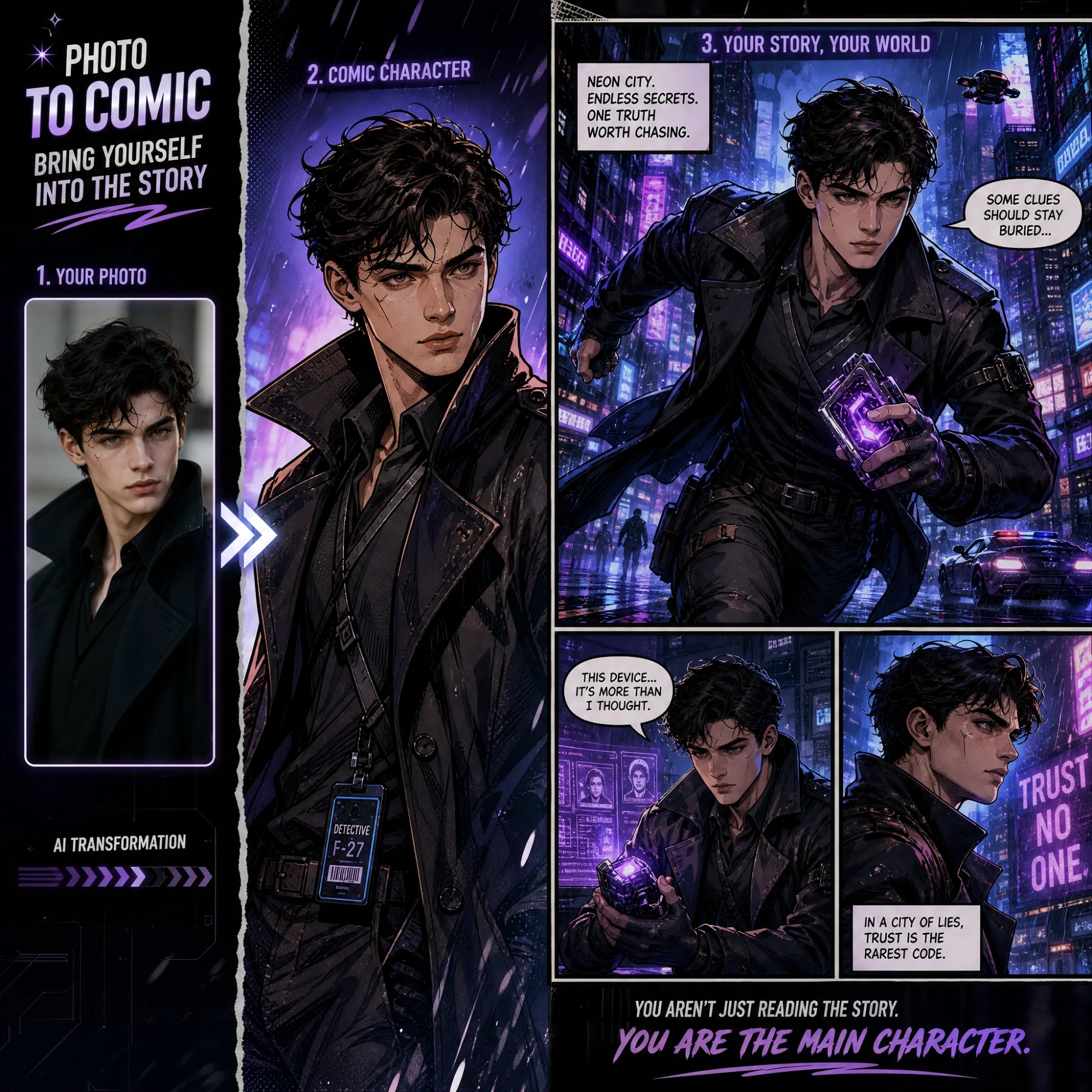 AI comic generator from photo