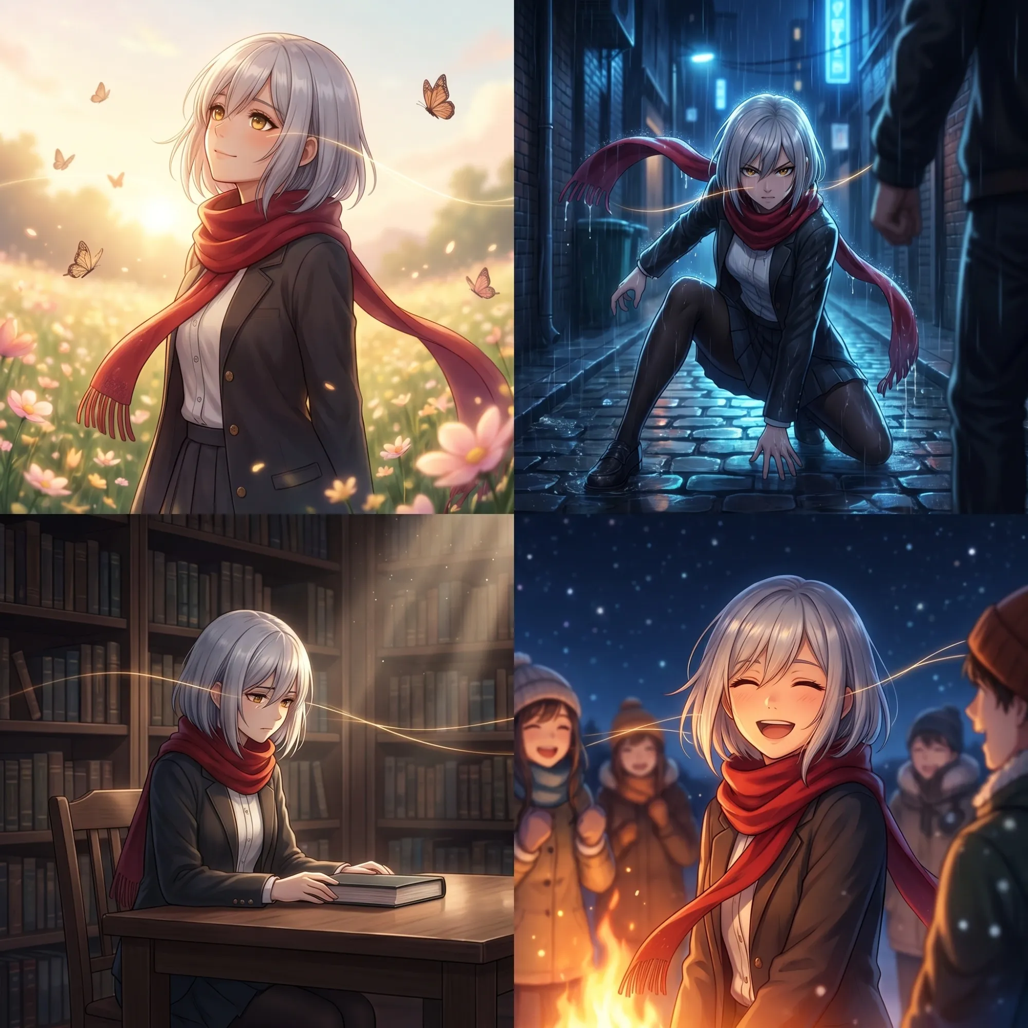 Consistent characters across every episode scene