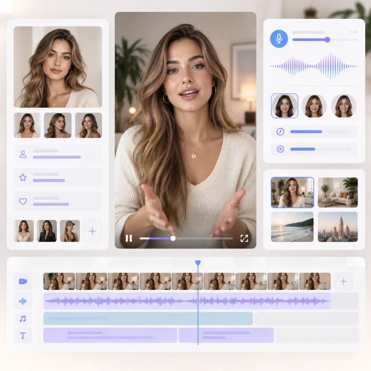 AI influencer studio canvas workflow