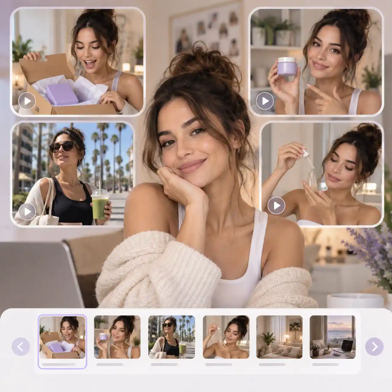 AI influencer video templates