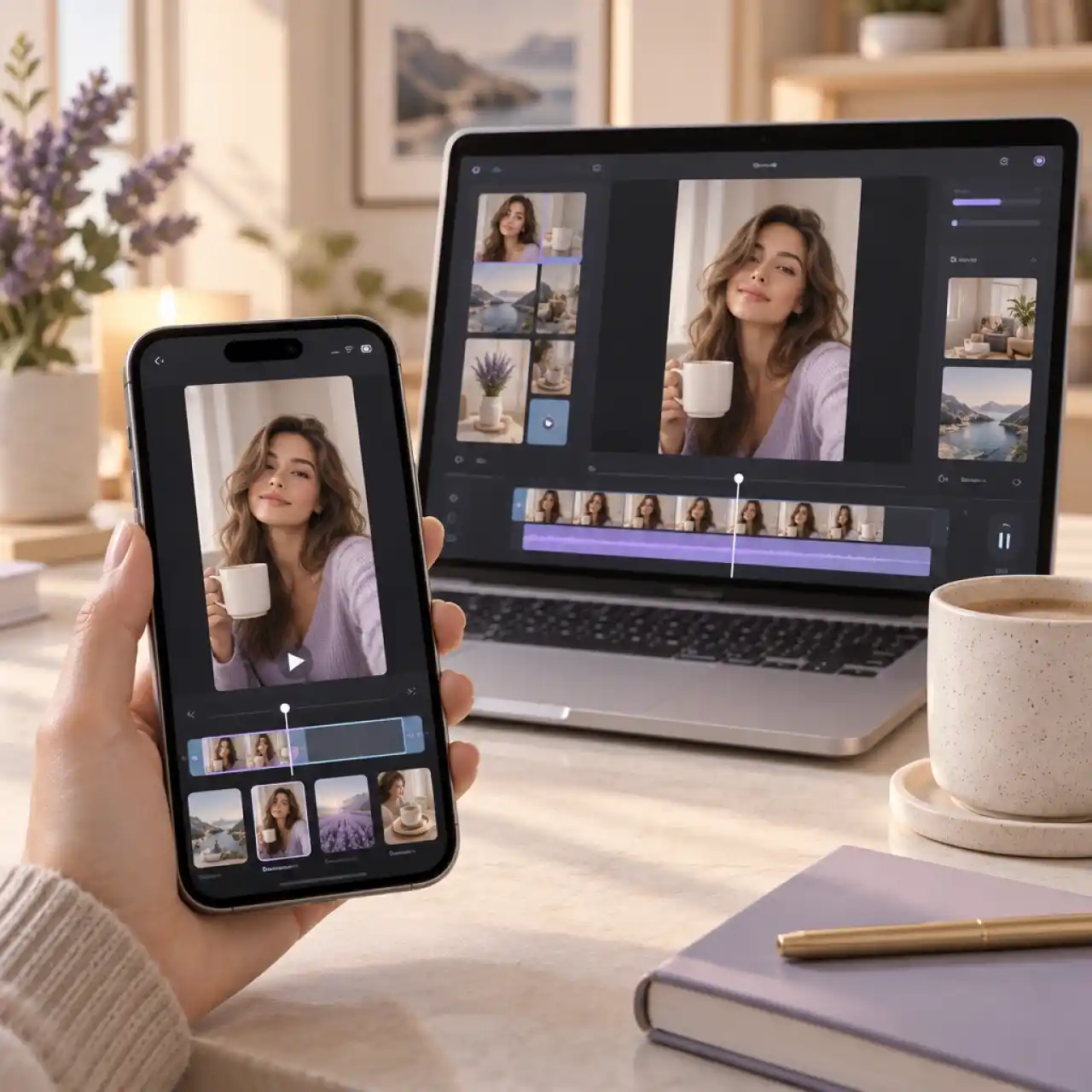 AI influencer on mobile app