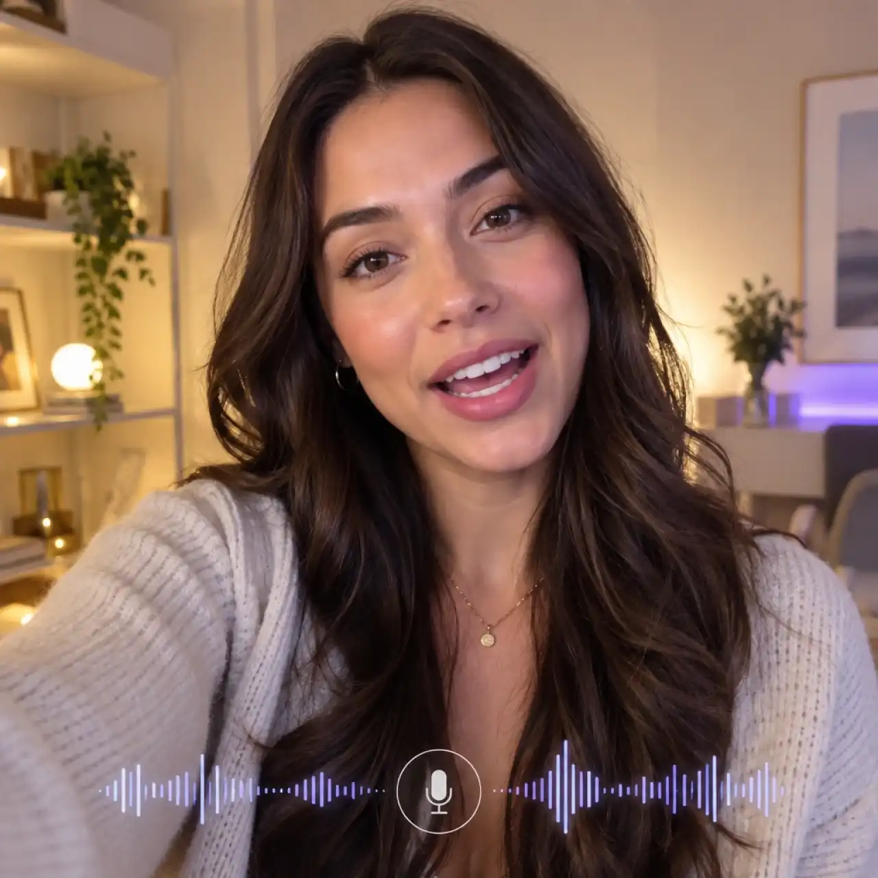 AI influencer lip sync and voice