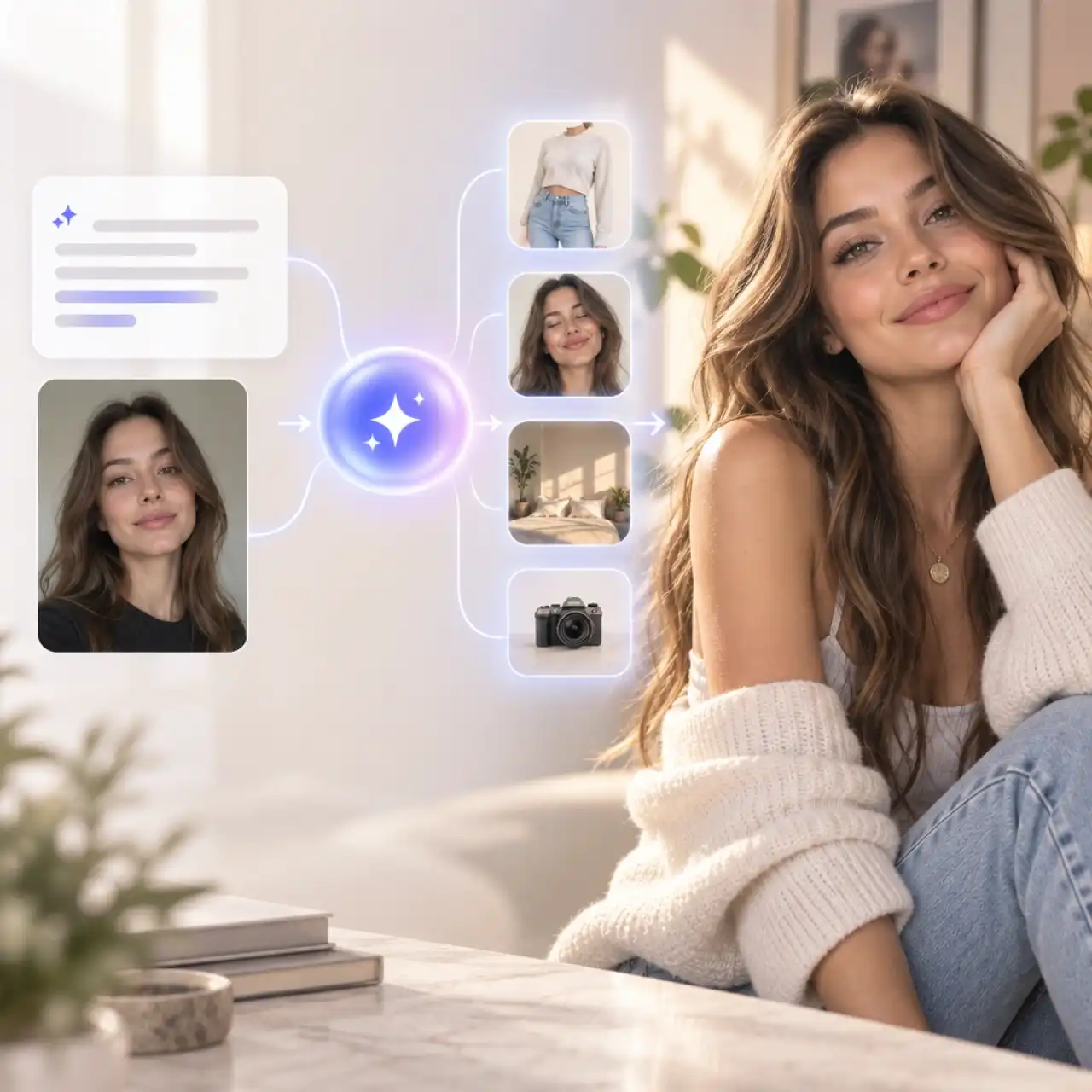 AI influencer prompt to image