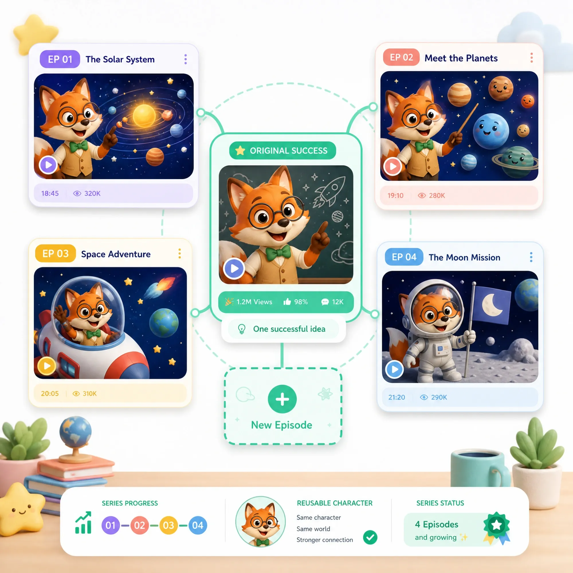 Build the story with concept art and storyboard