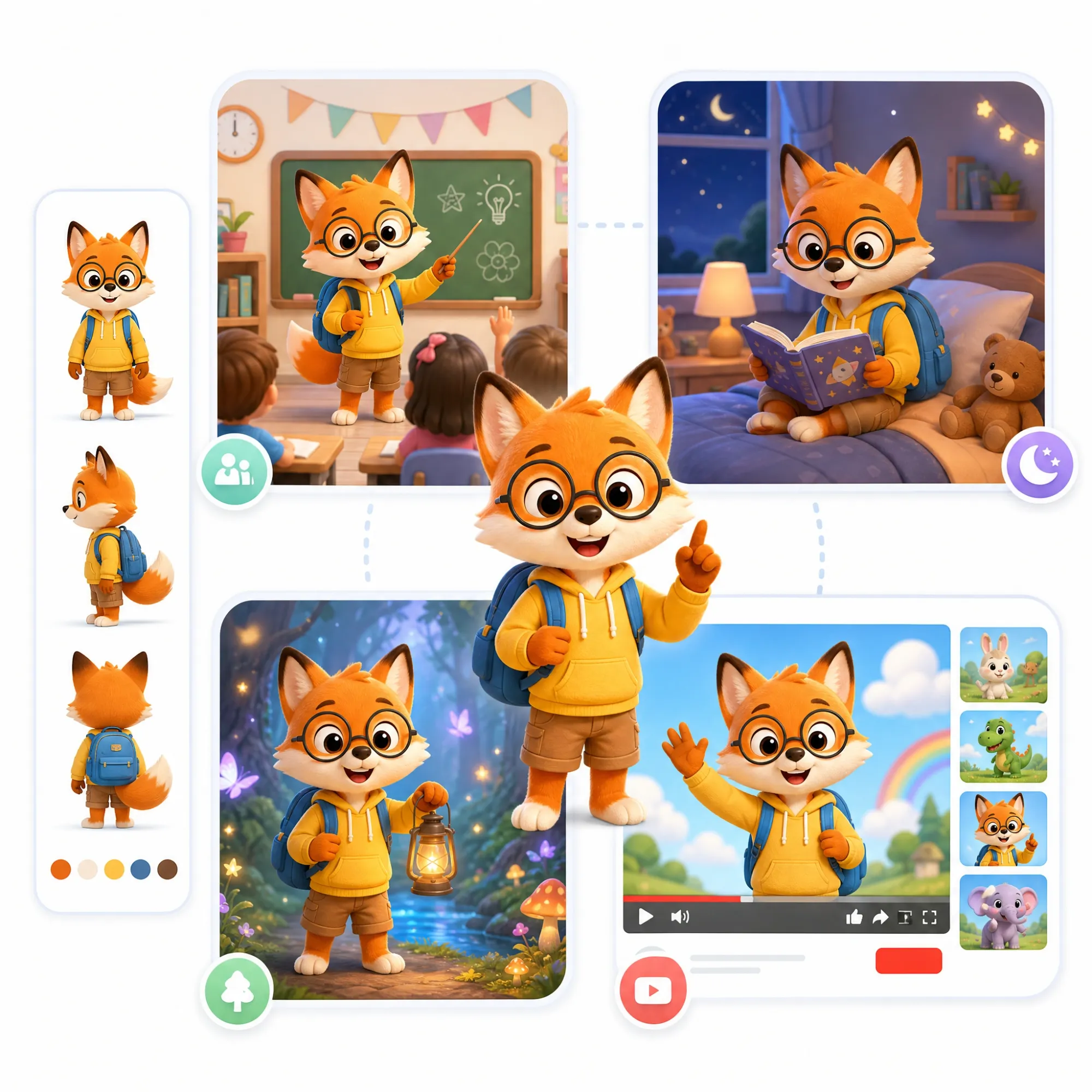 Create consistent kids video characters