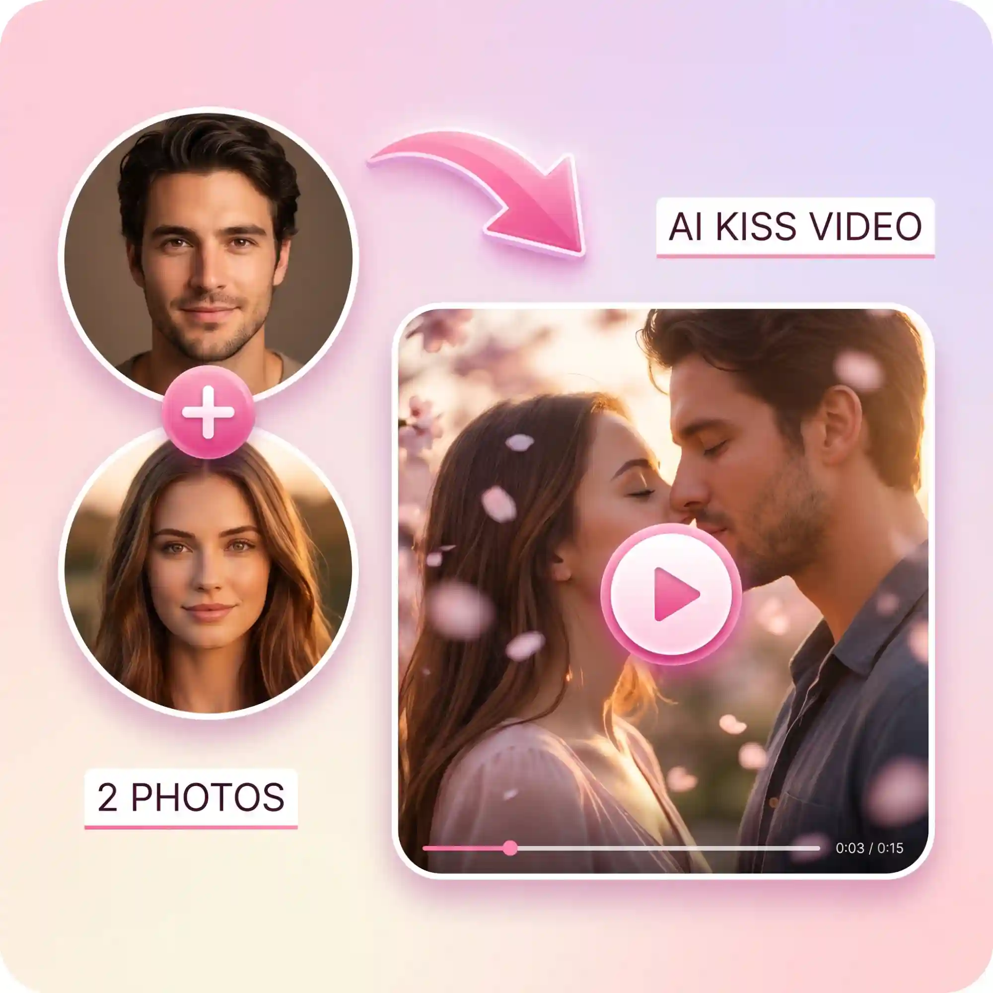 Photos to Kiss Video AI