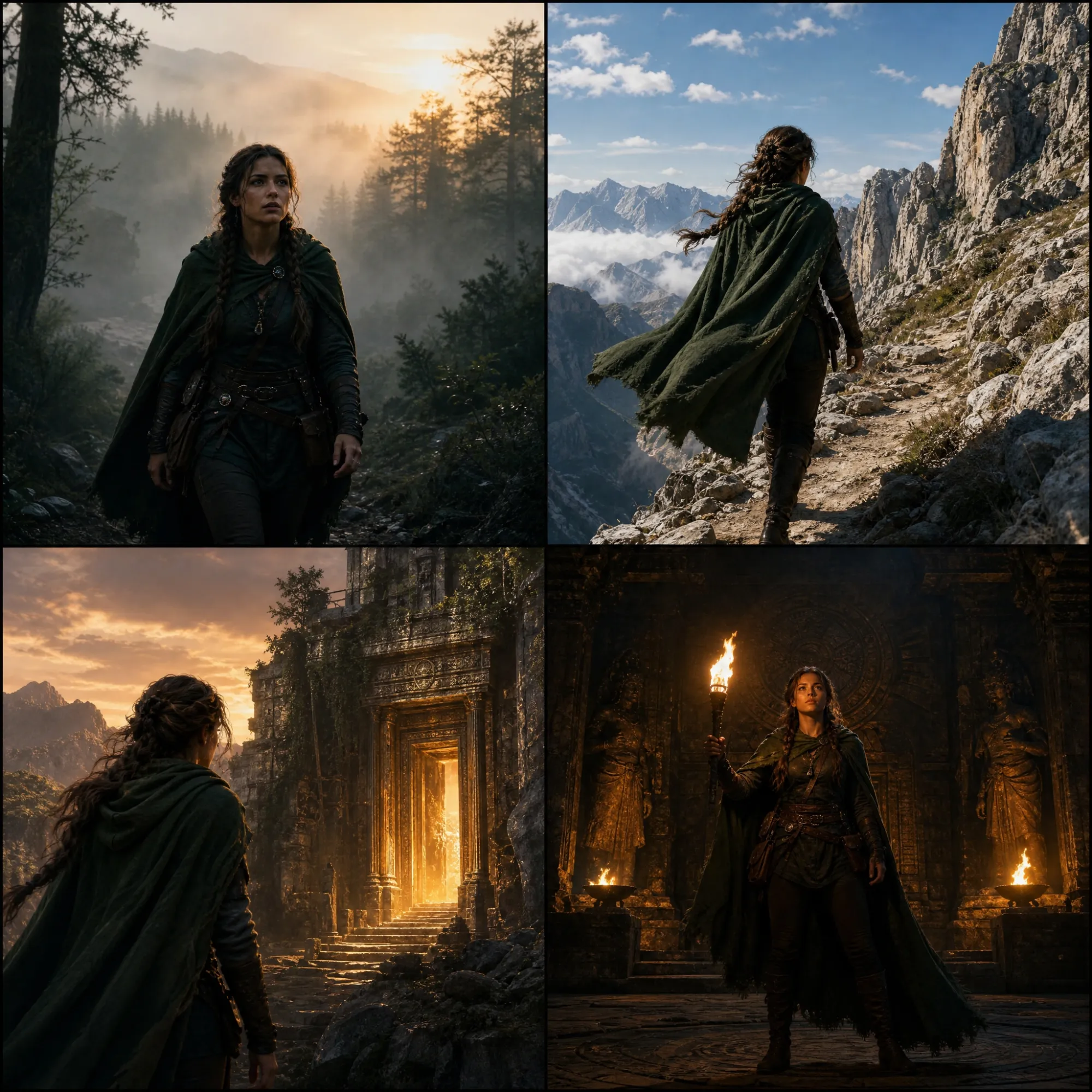 Multi-scene AI movie with story continuity