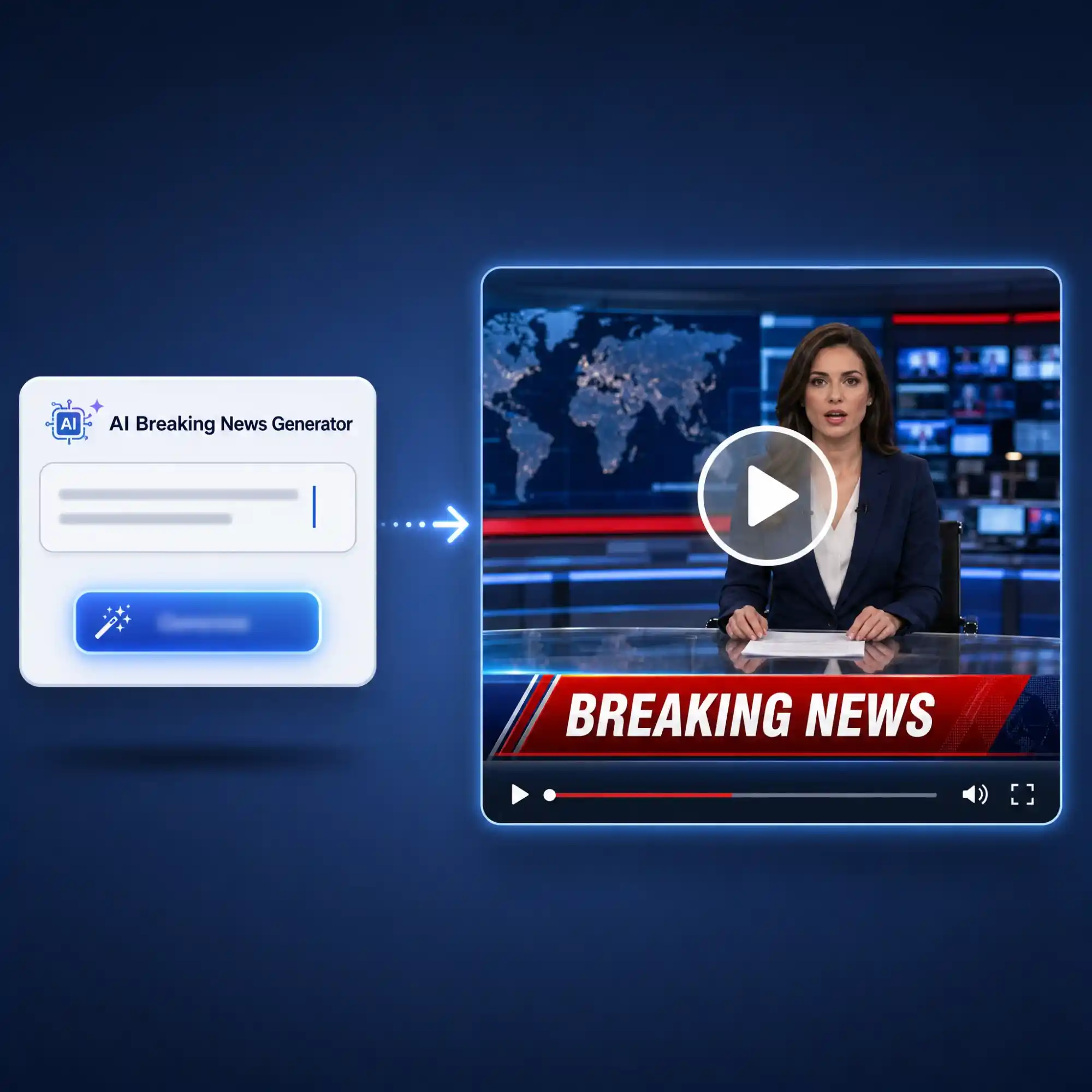 AI news script to video