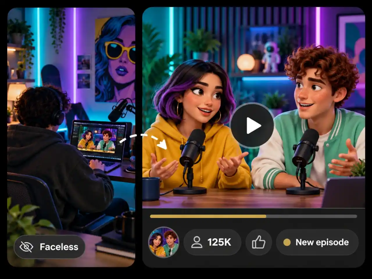 Launch a Faceless YouTube Podcast
