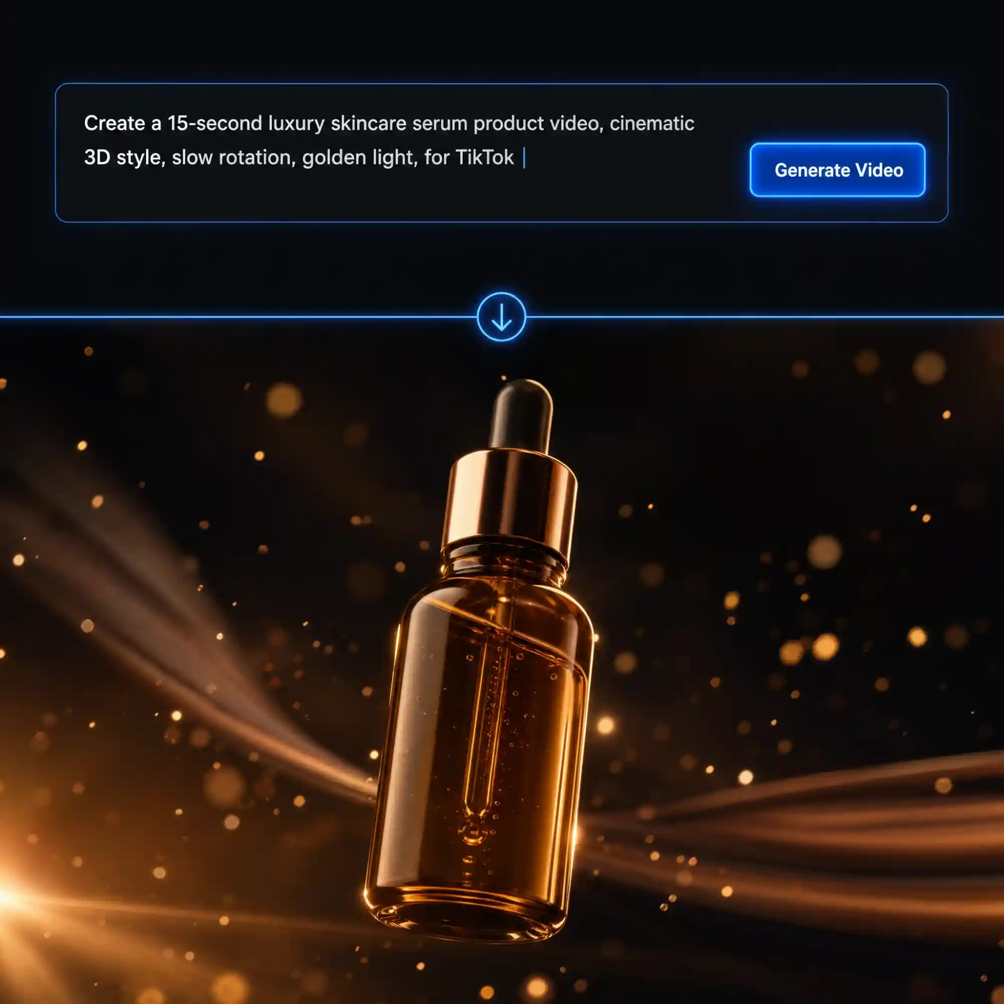 AI prompt and script to product video generator