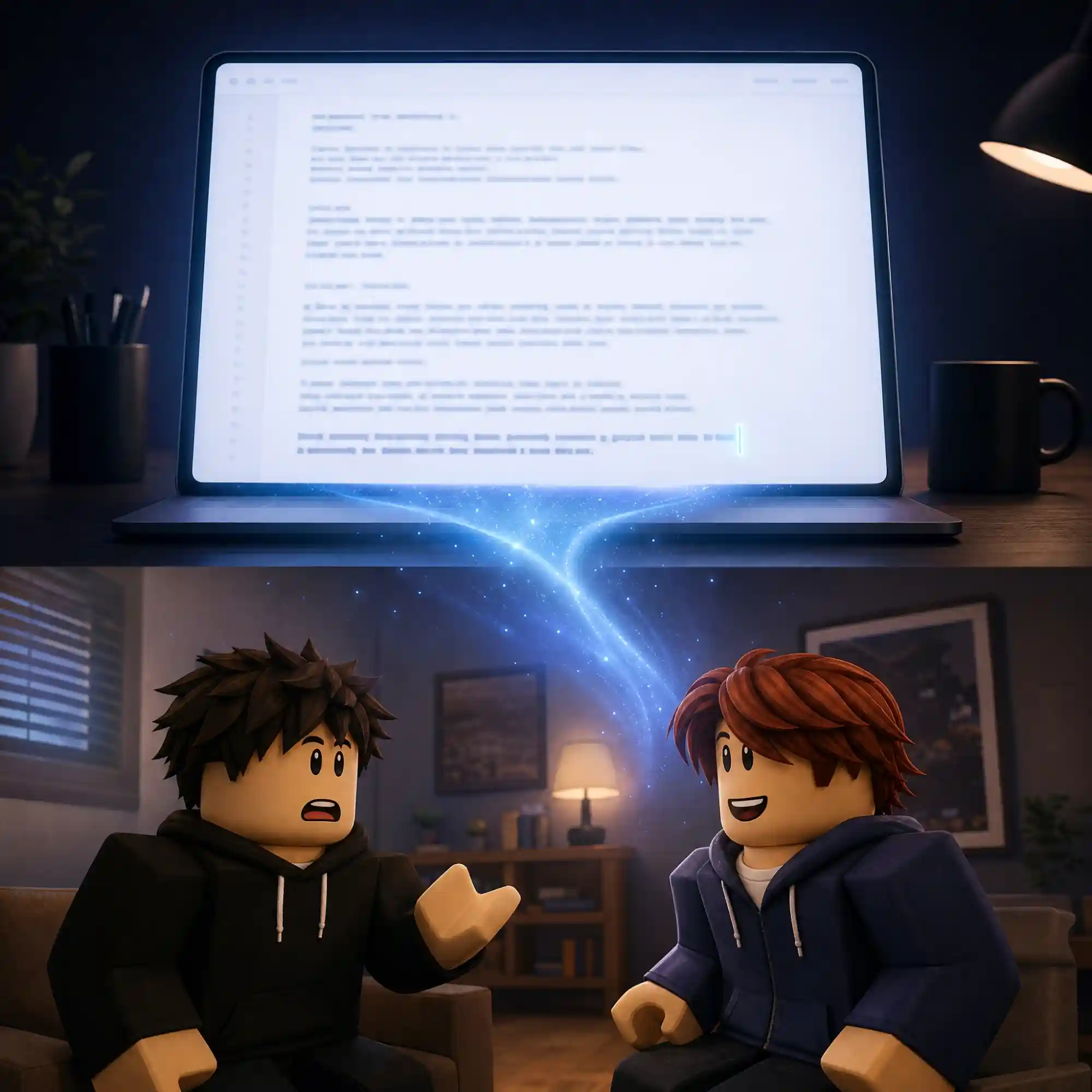 Script to animated Roblox-style story