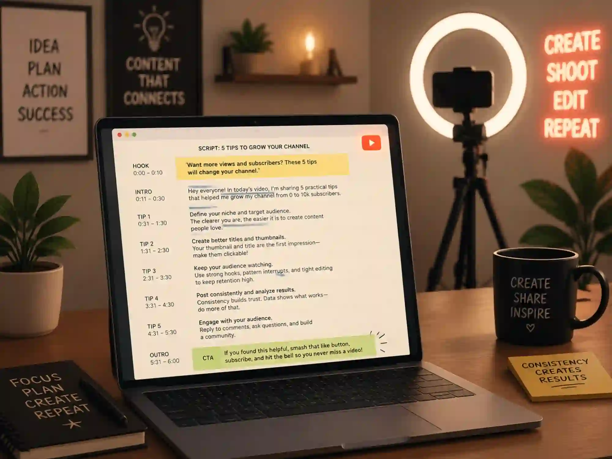 Write YouTube Scripts That Hook and Hold Viewers