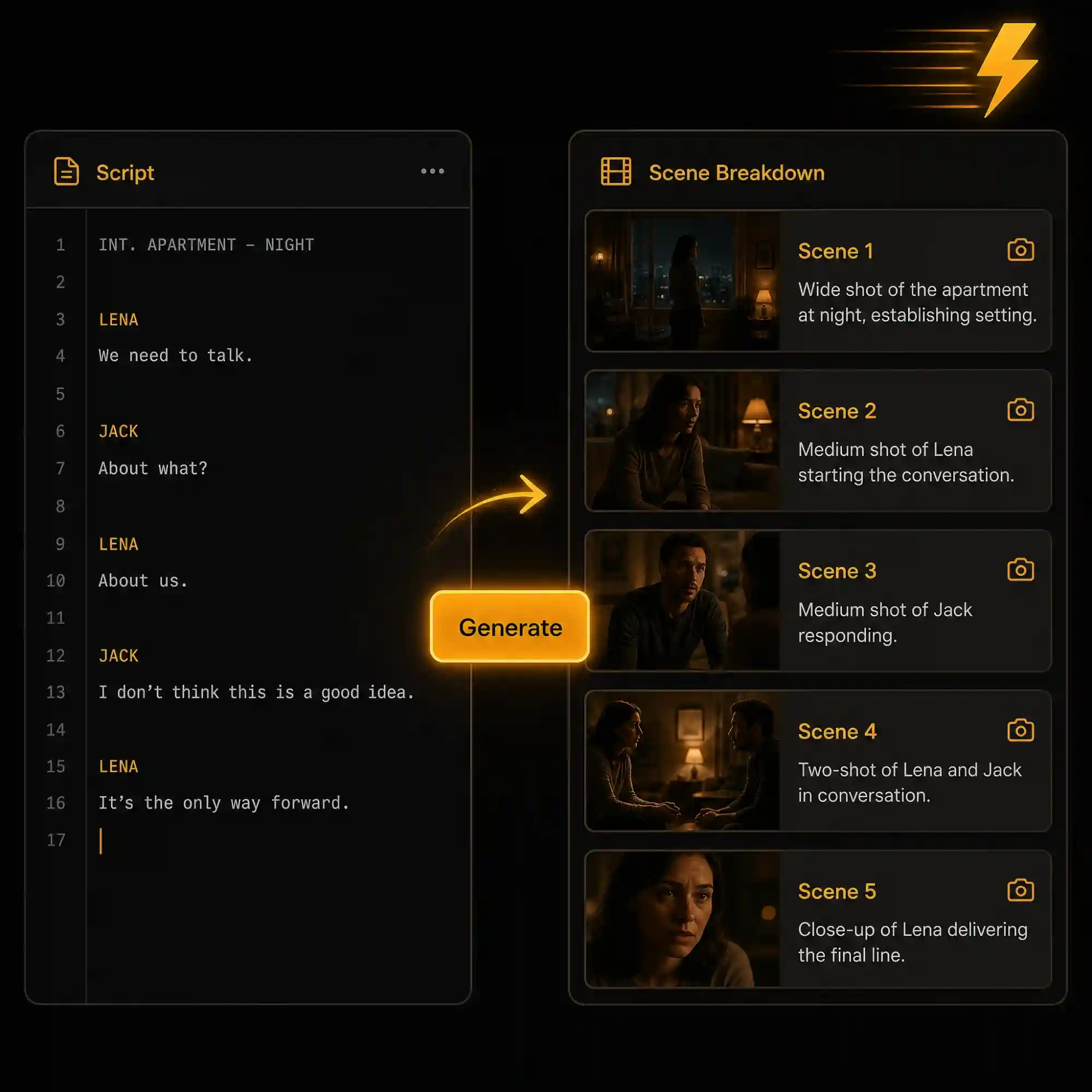 AI short drama script to episode