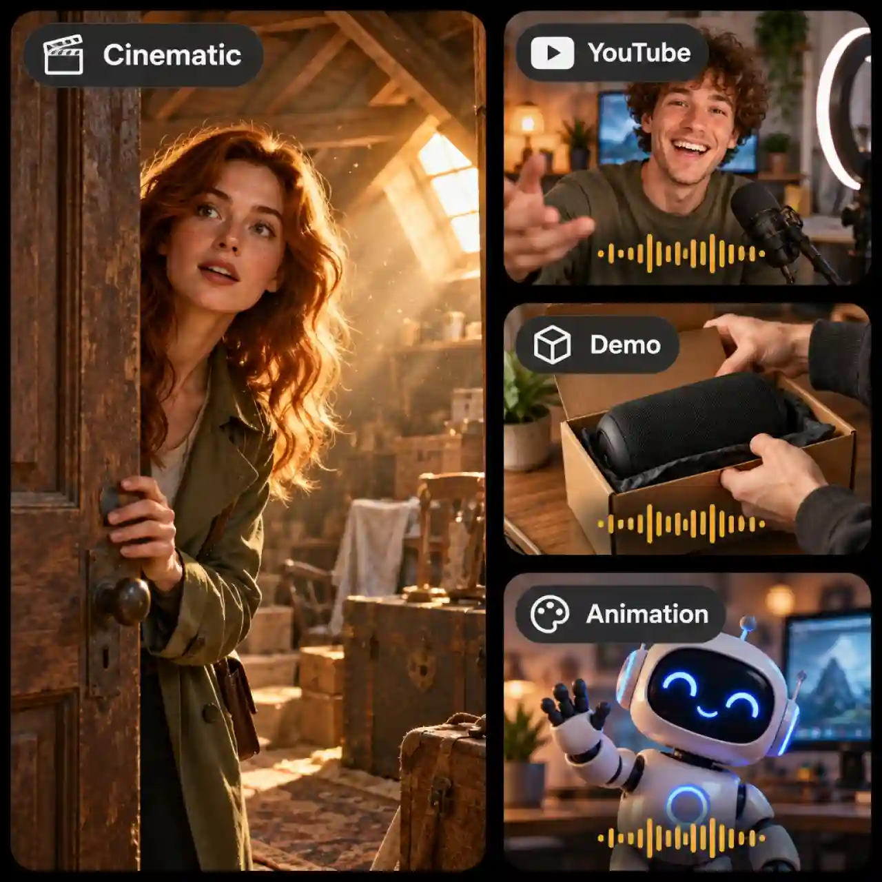 Sound effects for AI video