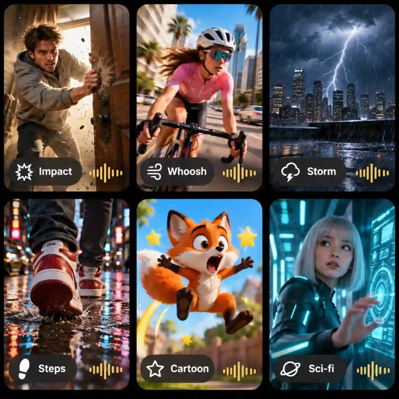 AI sound effects for any scene