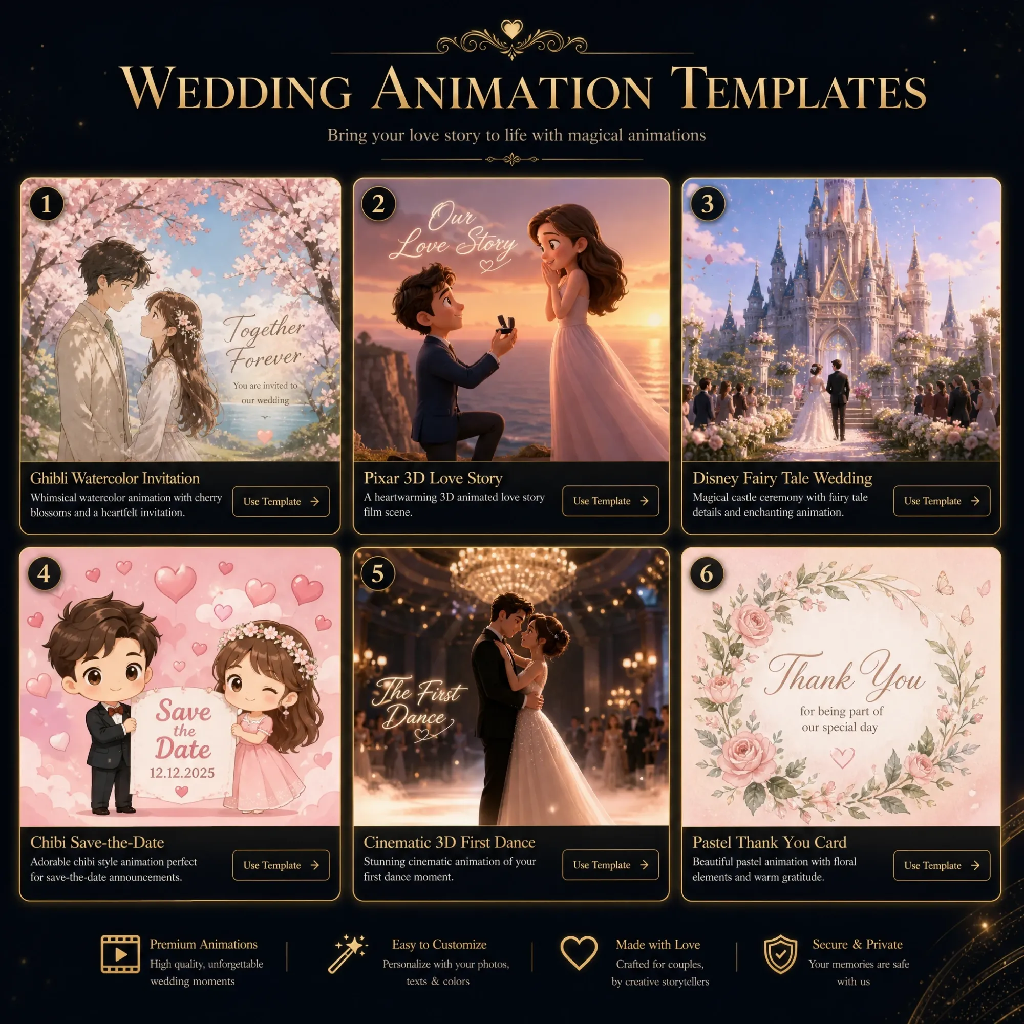 Wedding Animation Templates