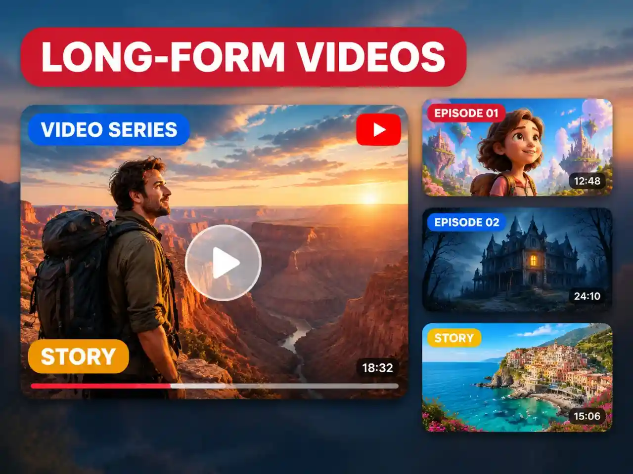 Turn Scripts into Story and Episode Videos