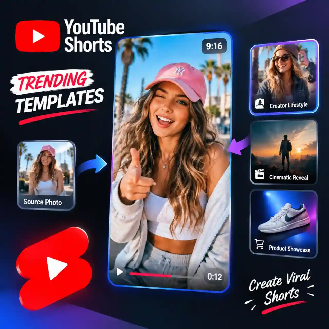 AI YouTube shorts templates