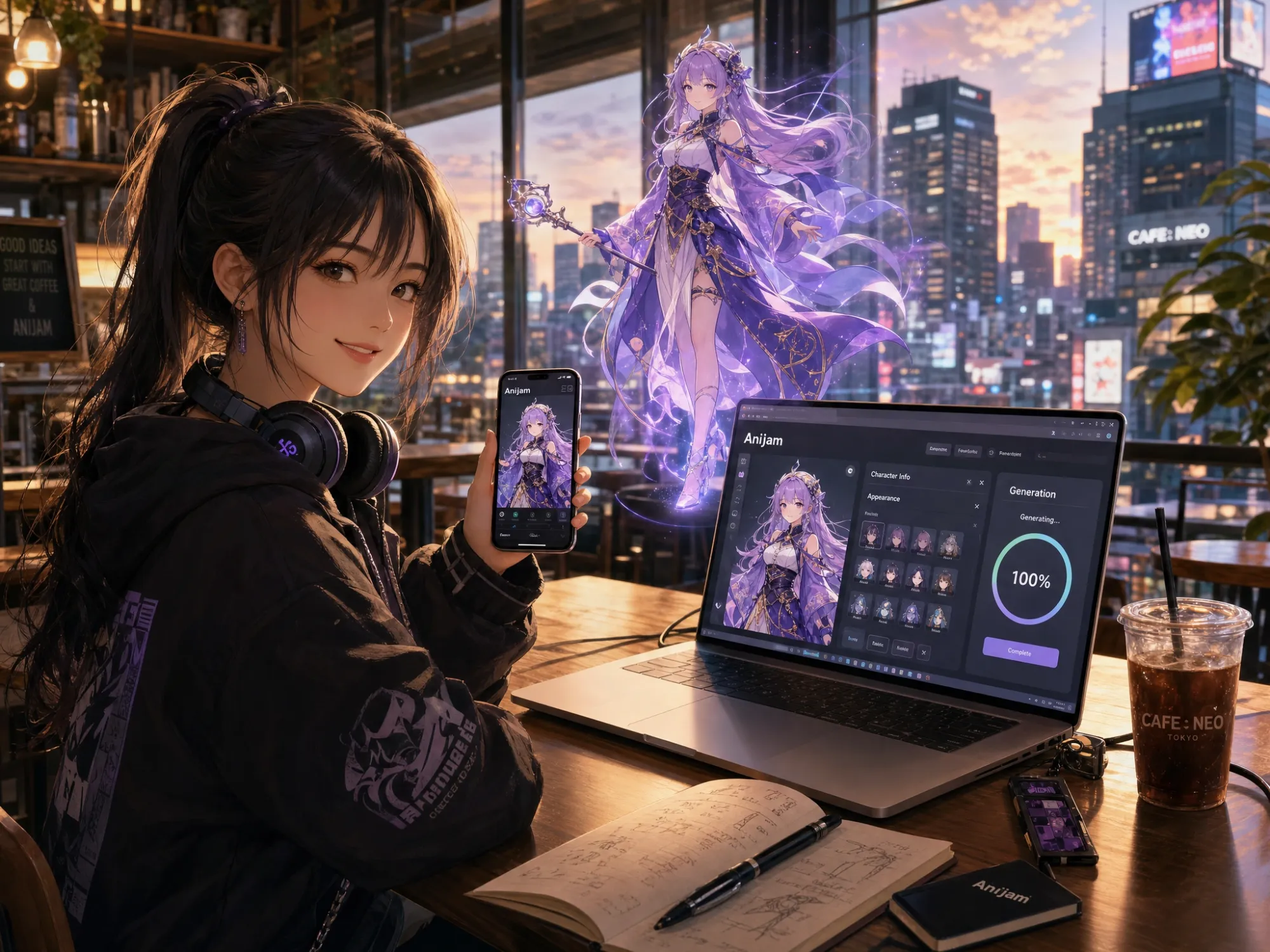 Anime Character Generator App Mobile