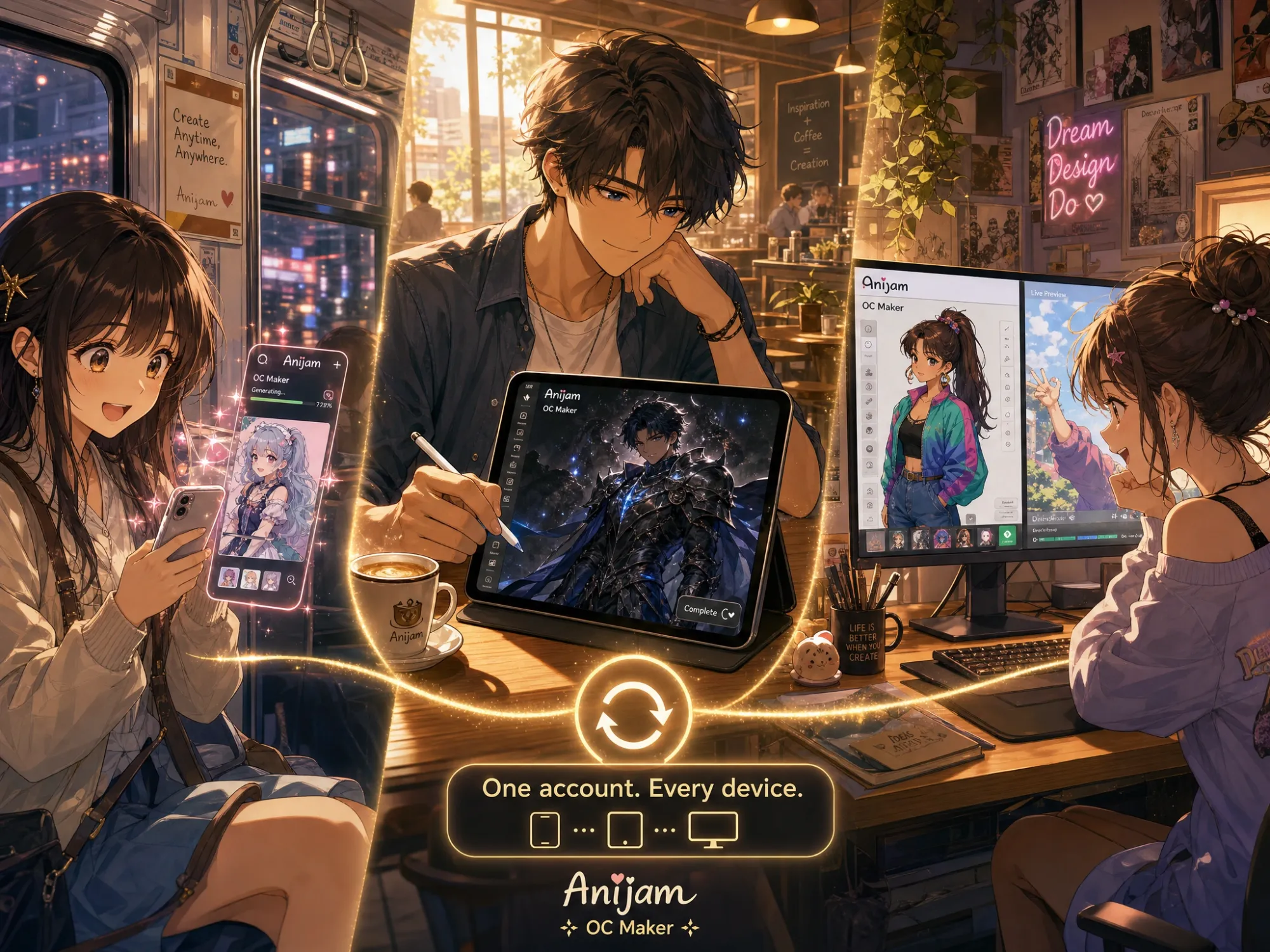 Anime OC Maker Web and Mobile App